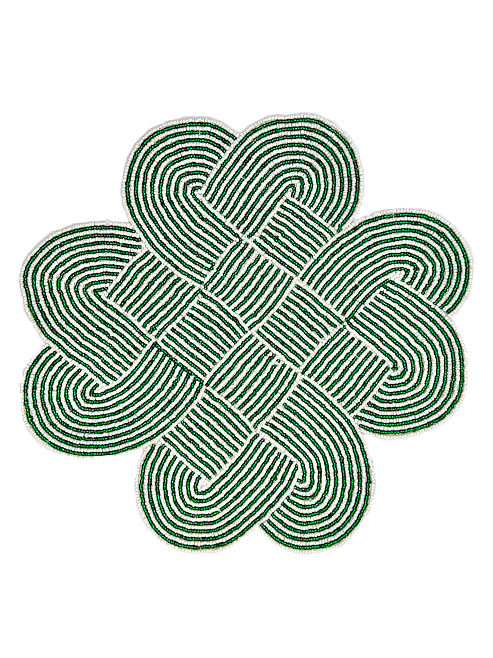 Von Gern Home Knot Placemats, Set of 2 - Green