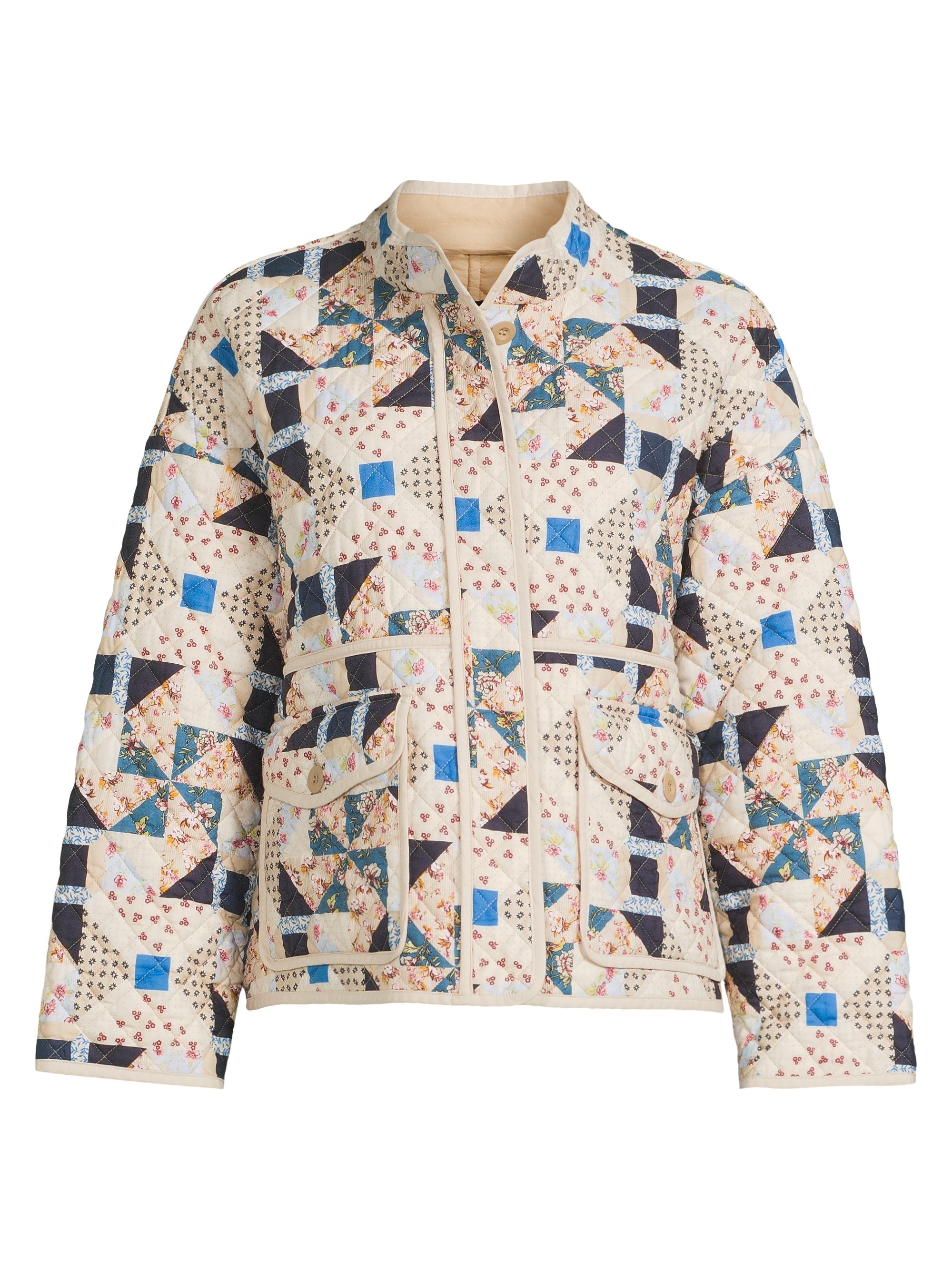 Weekend Max Mara Women's Arizia Floral-Geometric Quilted Jacket - Beige