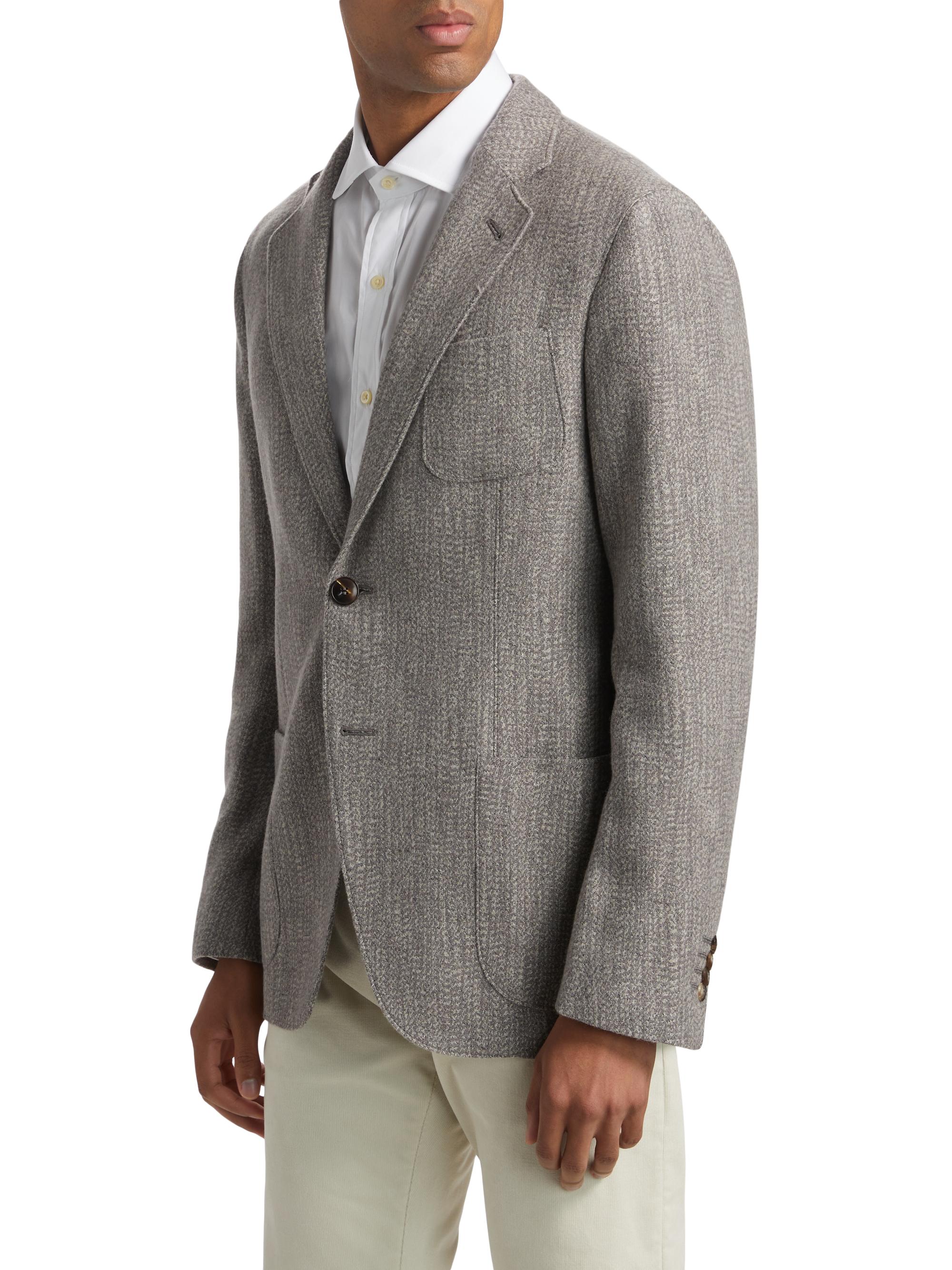 Giorgio Armani Upton Textured Jaquard Jacket | Saks Fifth Avenue