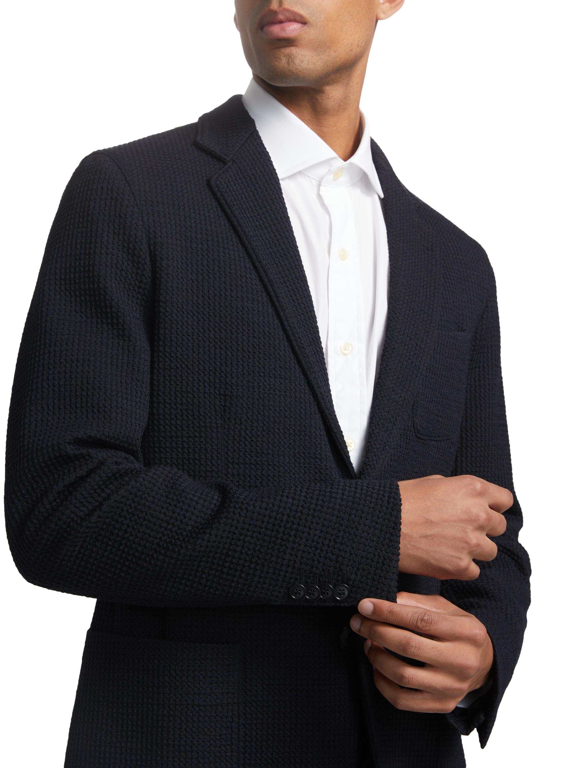 Giorgio Armani Jersey Knit Sport Jacket | Saks Fifth Avenue