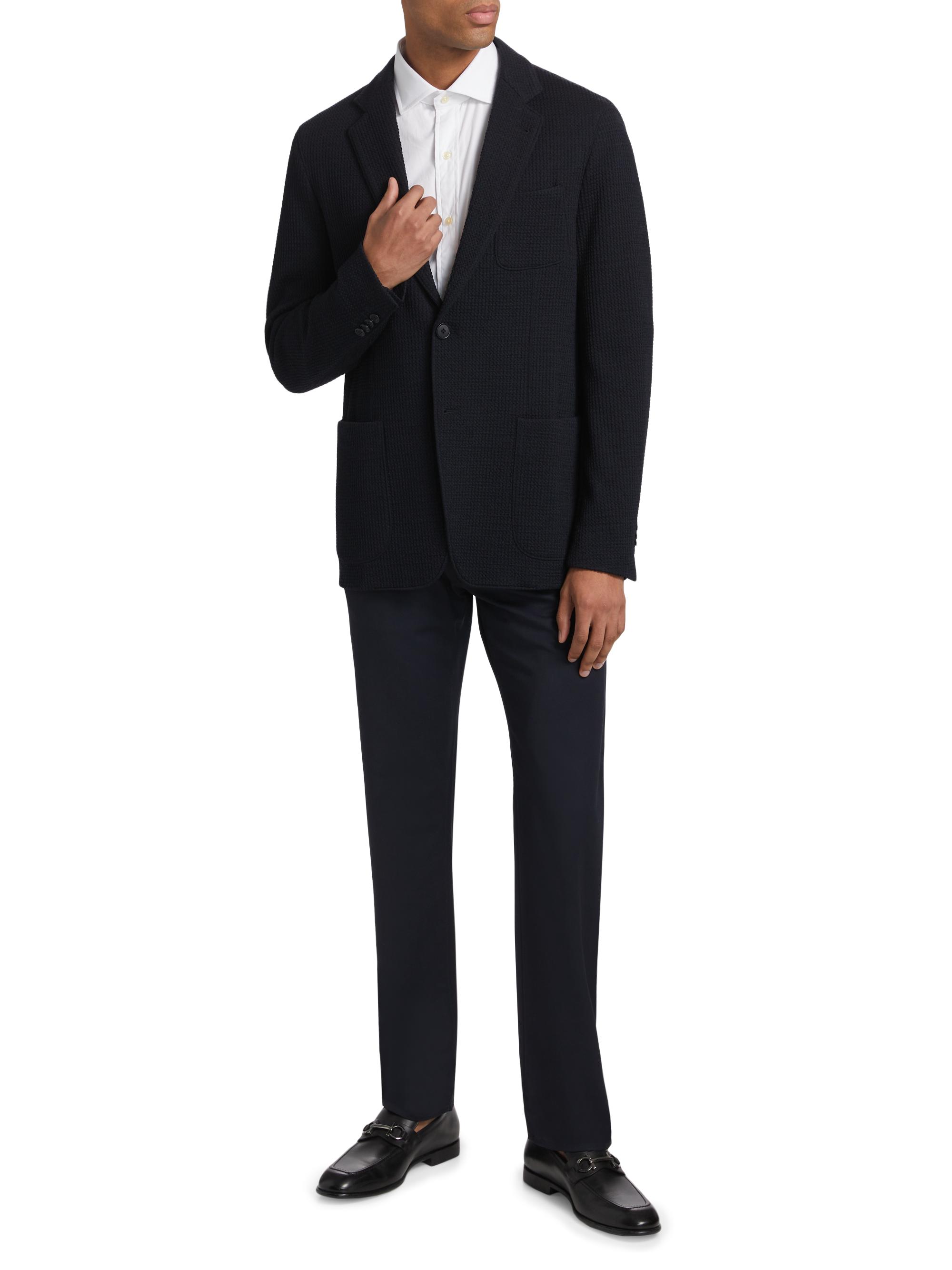 Giorgio Armani Jersey Knit Sport Jacket | Saks Fifth Avenue