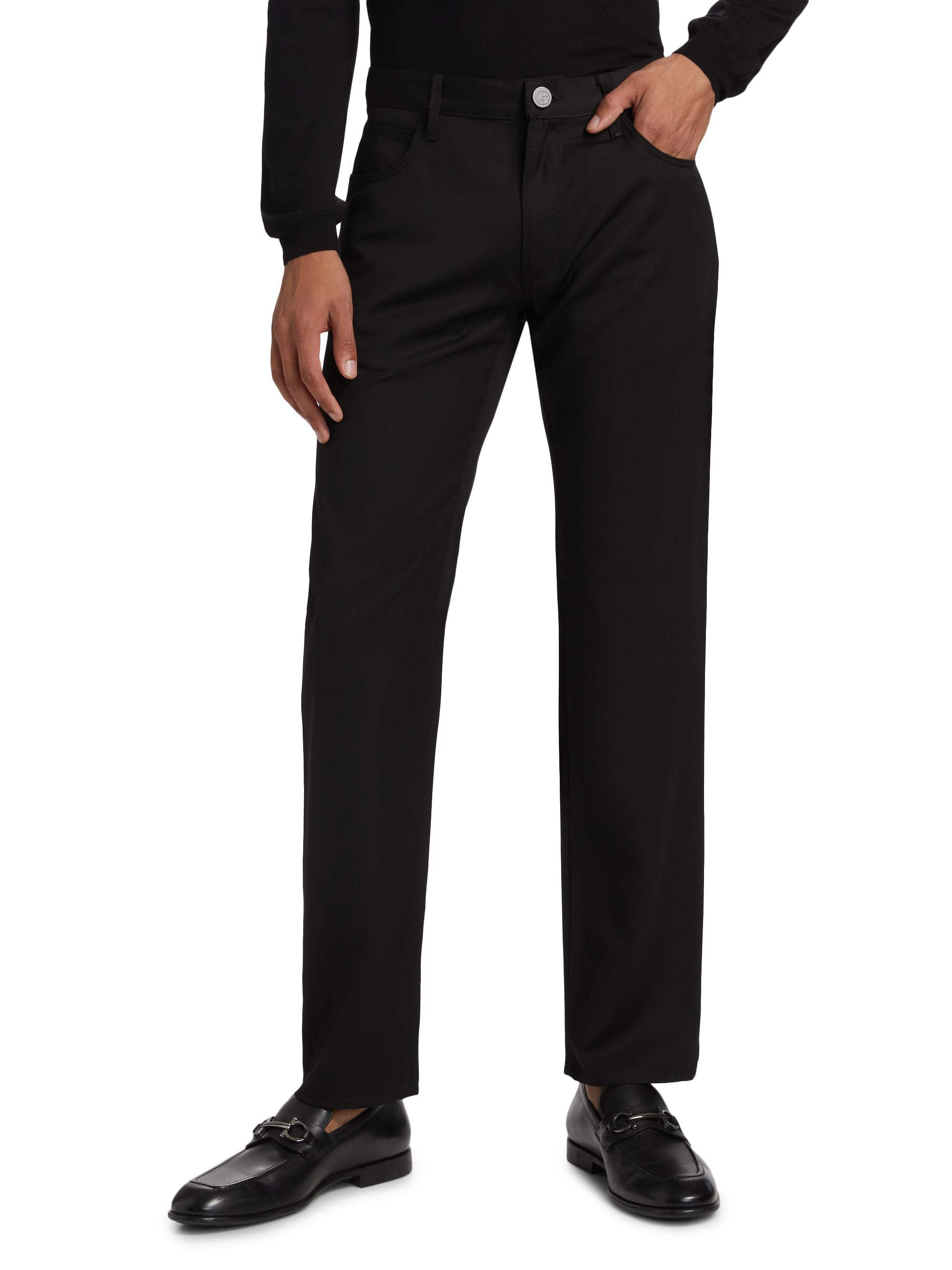 Giorgio Armani Wool 5-Pocket Pants | Saks Fifth Avenue