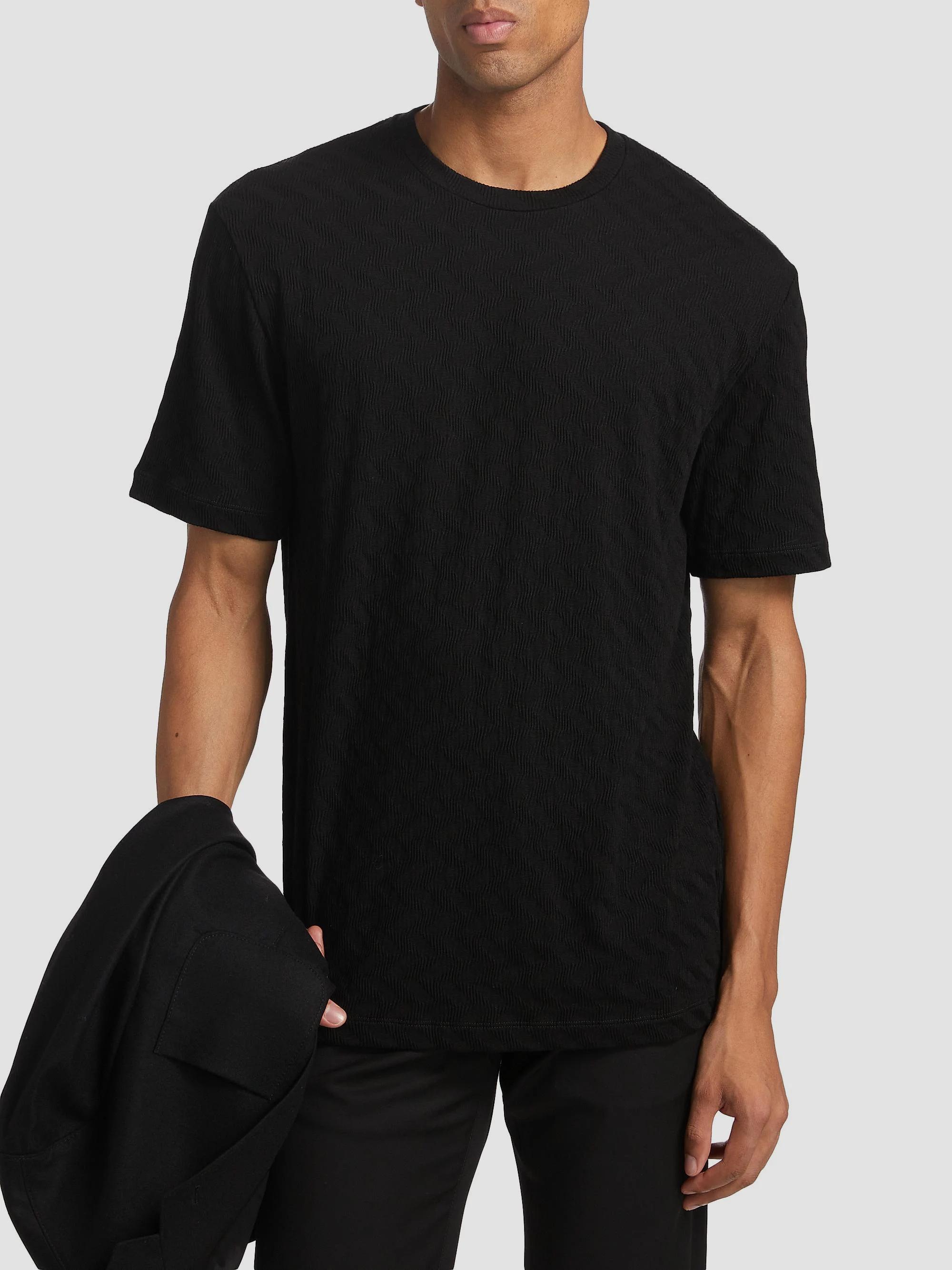 Giorgio Armani Textured Solid T-Shirt | Saks Fifth Avenue