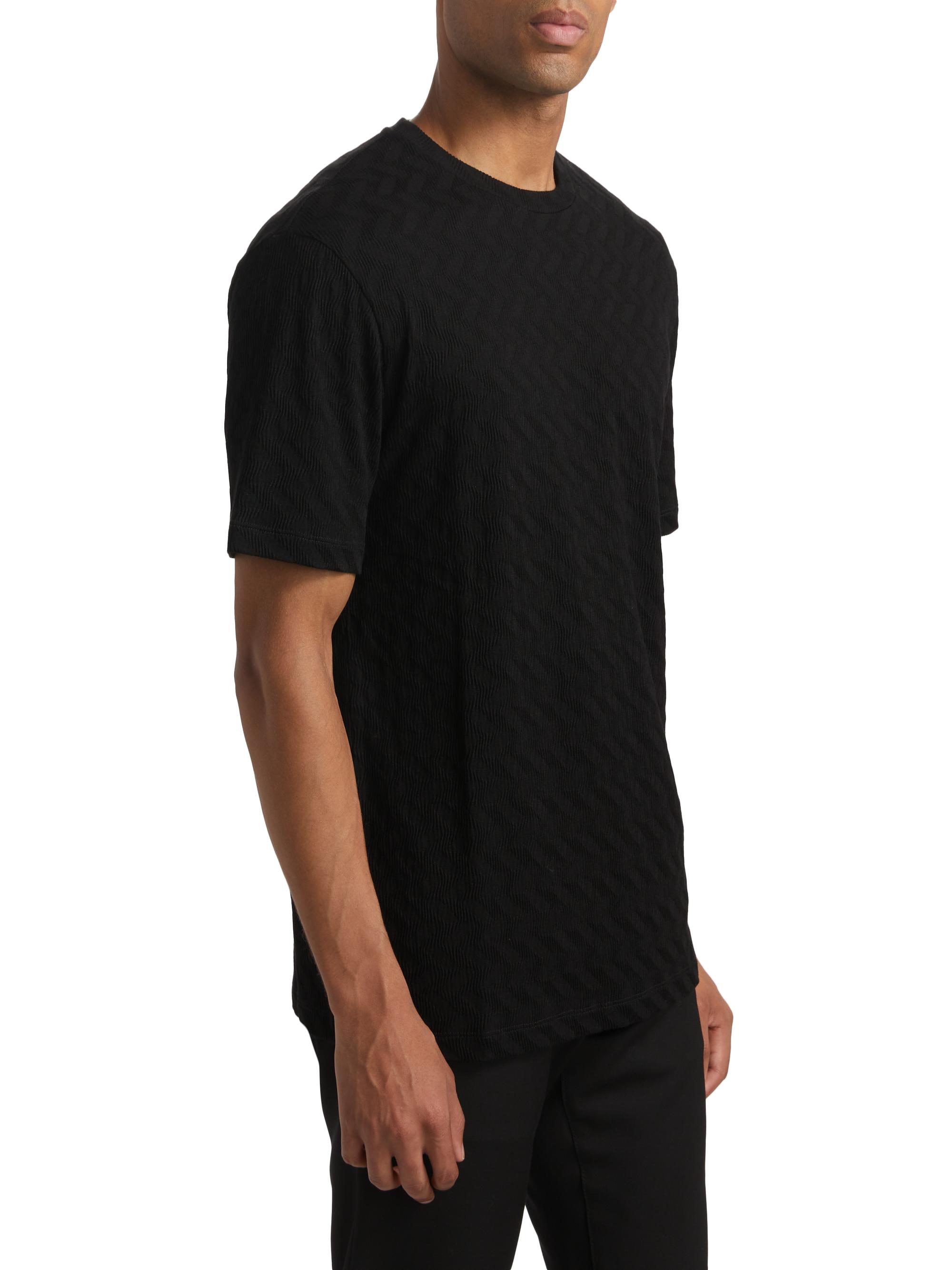 Giorgio Armani Textured Solid T-Shirt | Saks Fifth Avenue