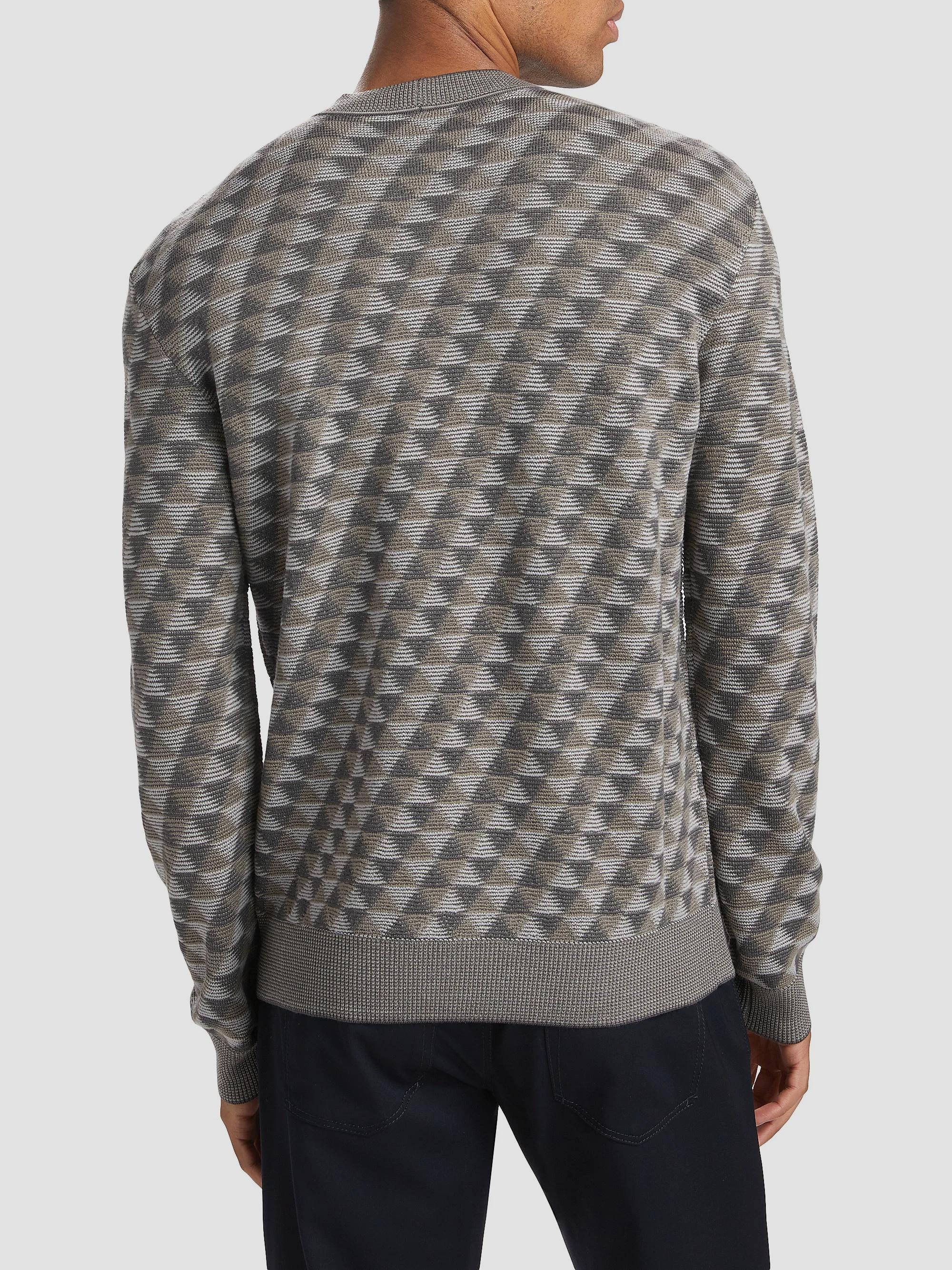Giorgio Armani Geo Print Crewneck Sweater | Saks Fifth Avenue