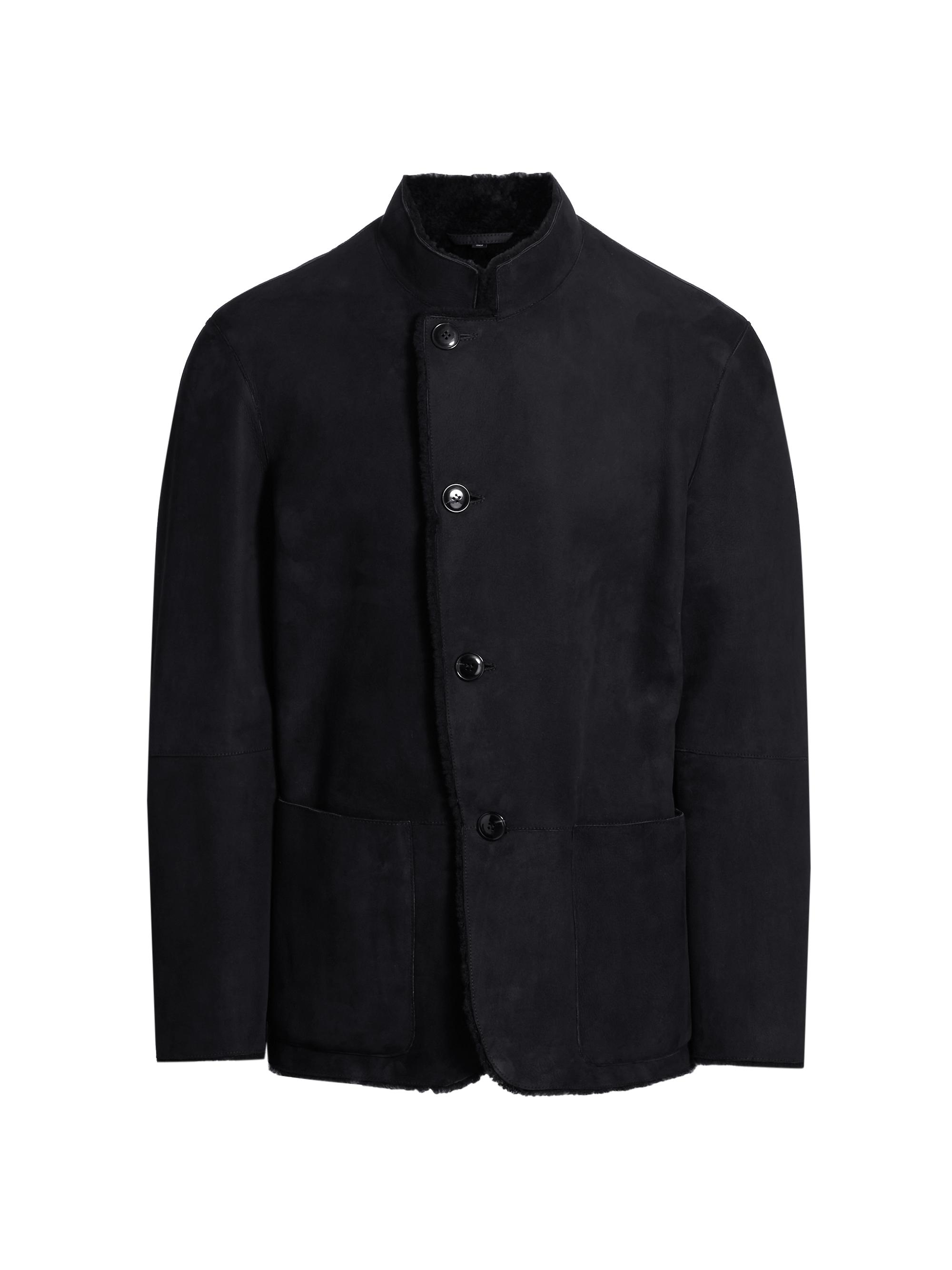 Giorgio Armani Suede Shearling Jacket | Saks Fifth Avenue