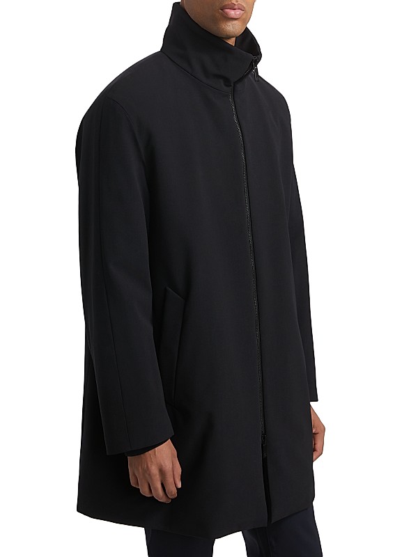 Shop Giorgio Armani Long Wool Zip-Up Jacket | Saks Fifth Avenue Shop Giorgio Armani Long Wool Zip-Up Jacket | Saks Fifth Avenue