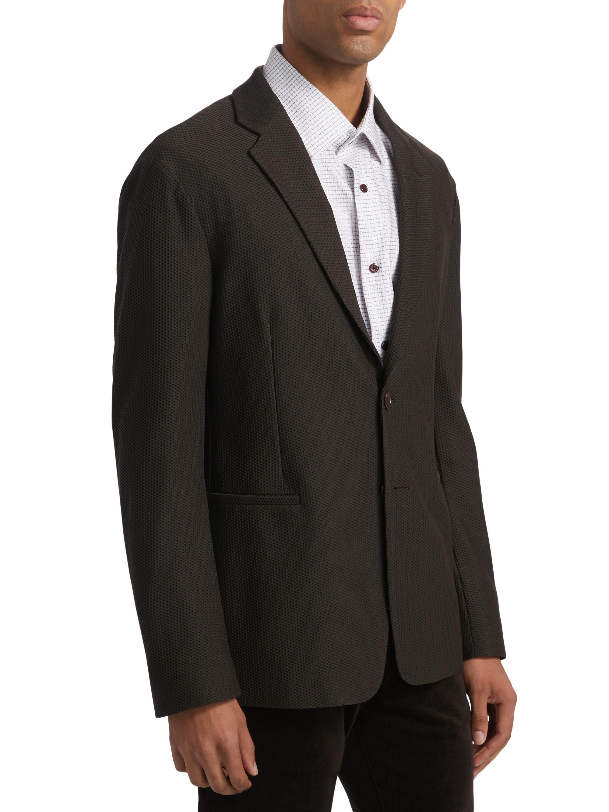Giorgio Armani Rice Stitch Sport Jacket | Saks Fifth Avenue