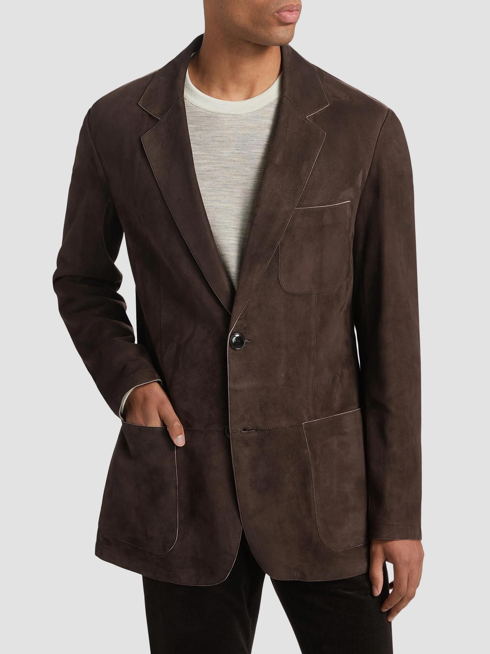 ジャケット・アウター GIORGIO ARMANI Suit Tailored Jacket 48 Giorgio Armani Tailored Suede Jacket | Saks Fifth Avenue