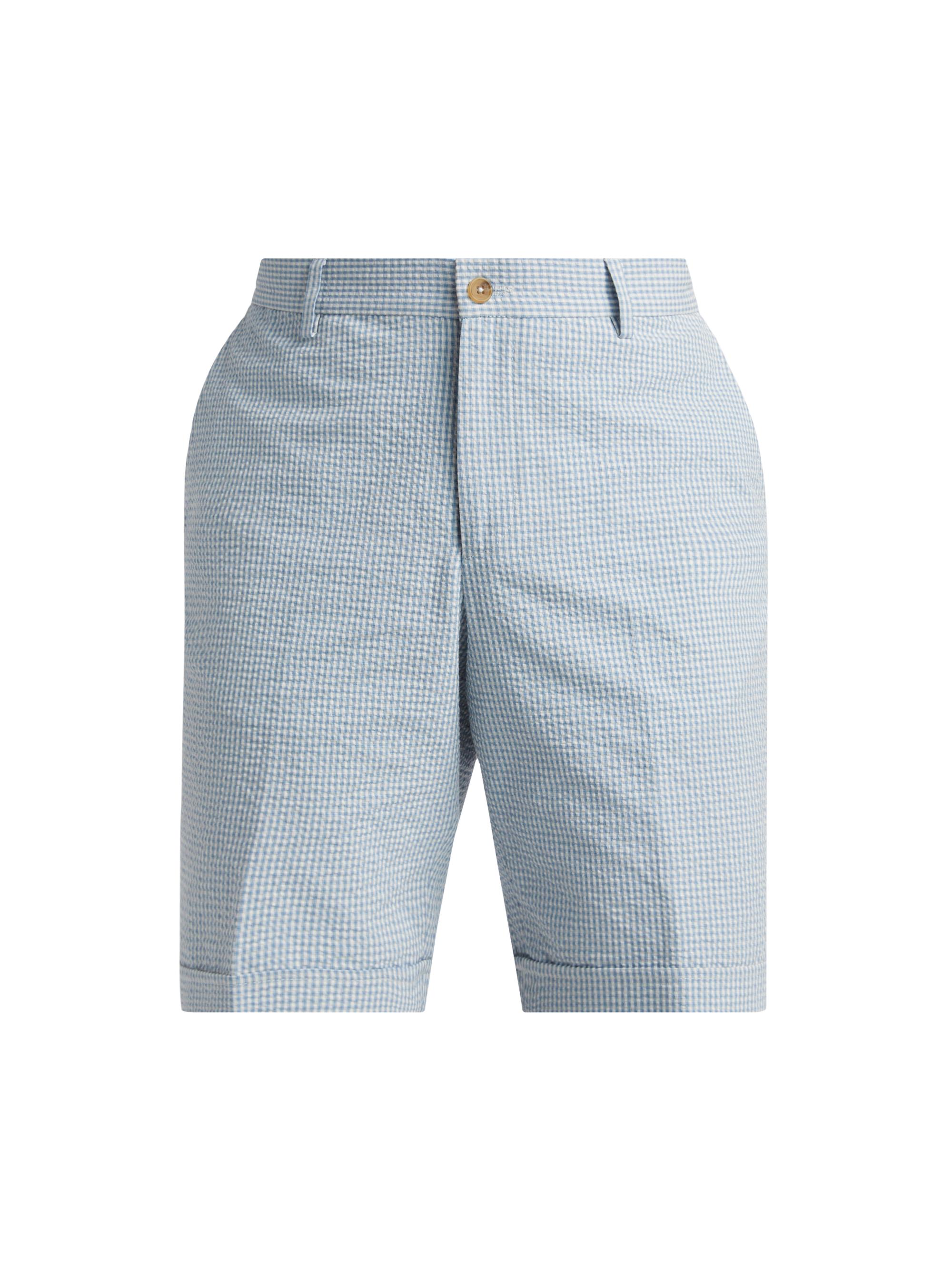 Saks Fifth Avenue Men's COLLECTION Cotton Seersucker Shorts - Light Blue