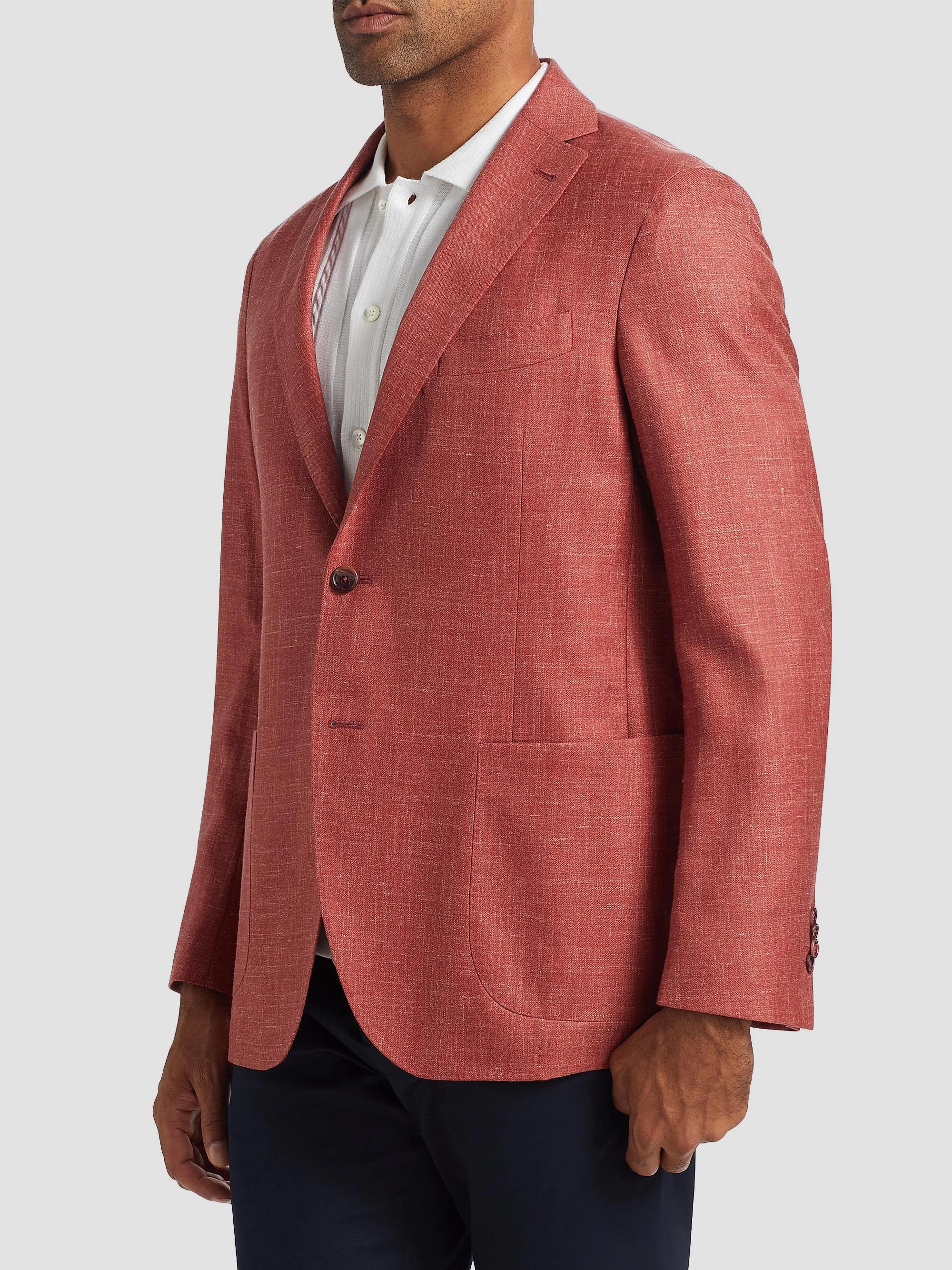 Saks Fifth Avenue COLLECTION Mélange Wool, Silk & Linen Blazer