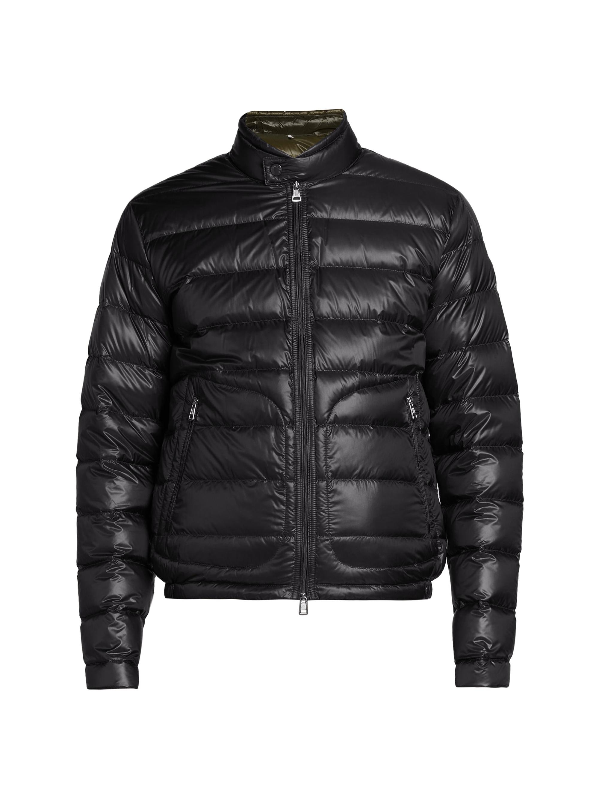 Moncler Men's Acorus Puffer Moto Jacket - Black
