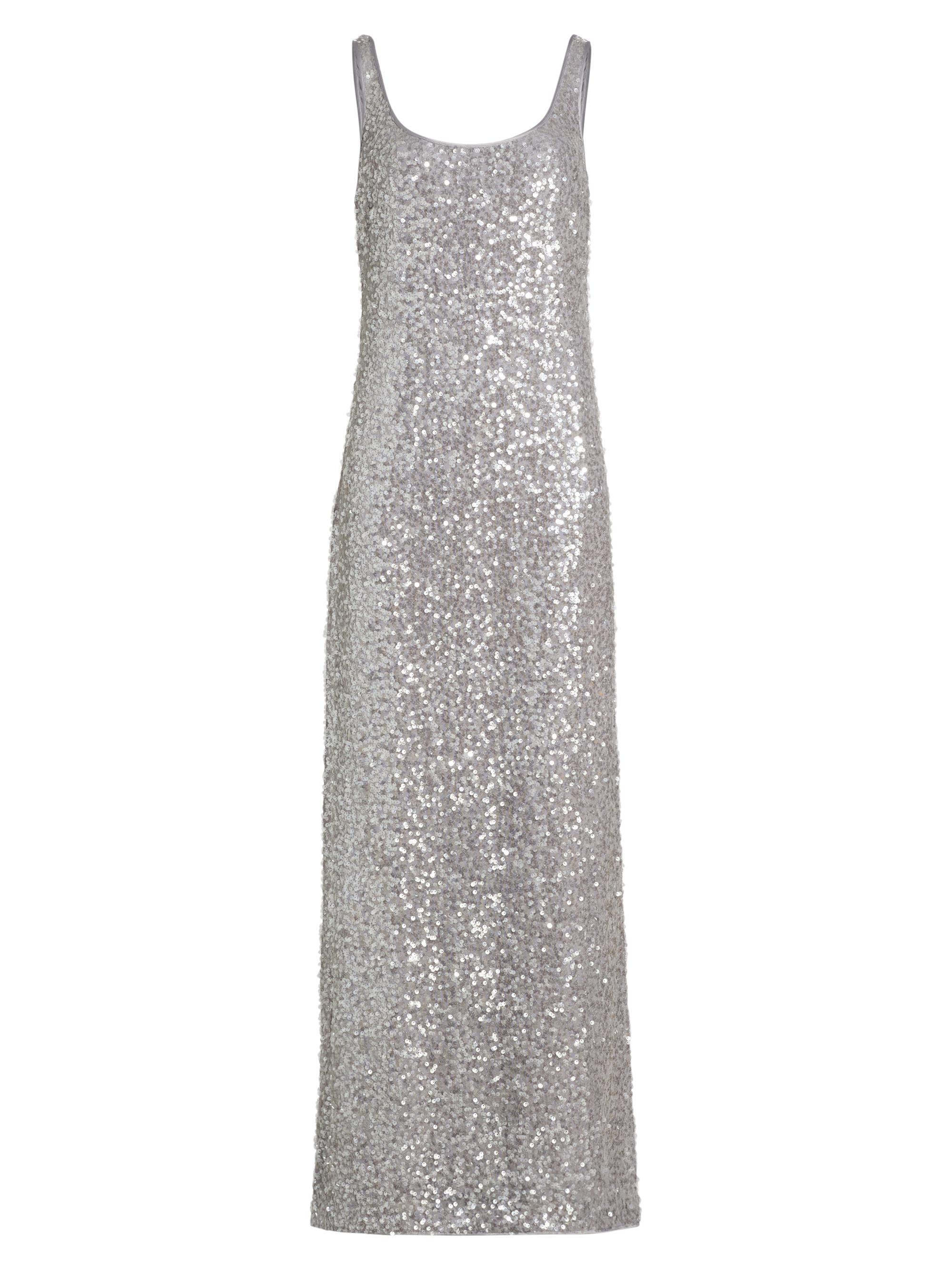 Milly Women's Ishani Sequined Maxi Dress - Grey