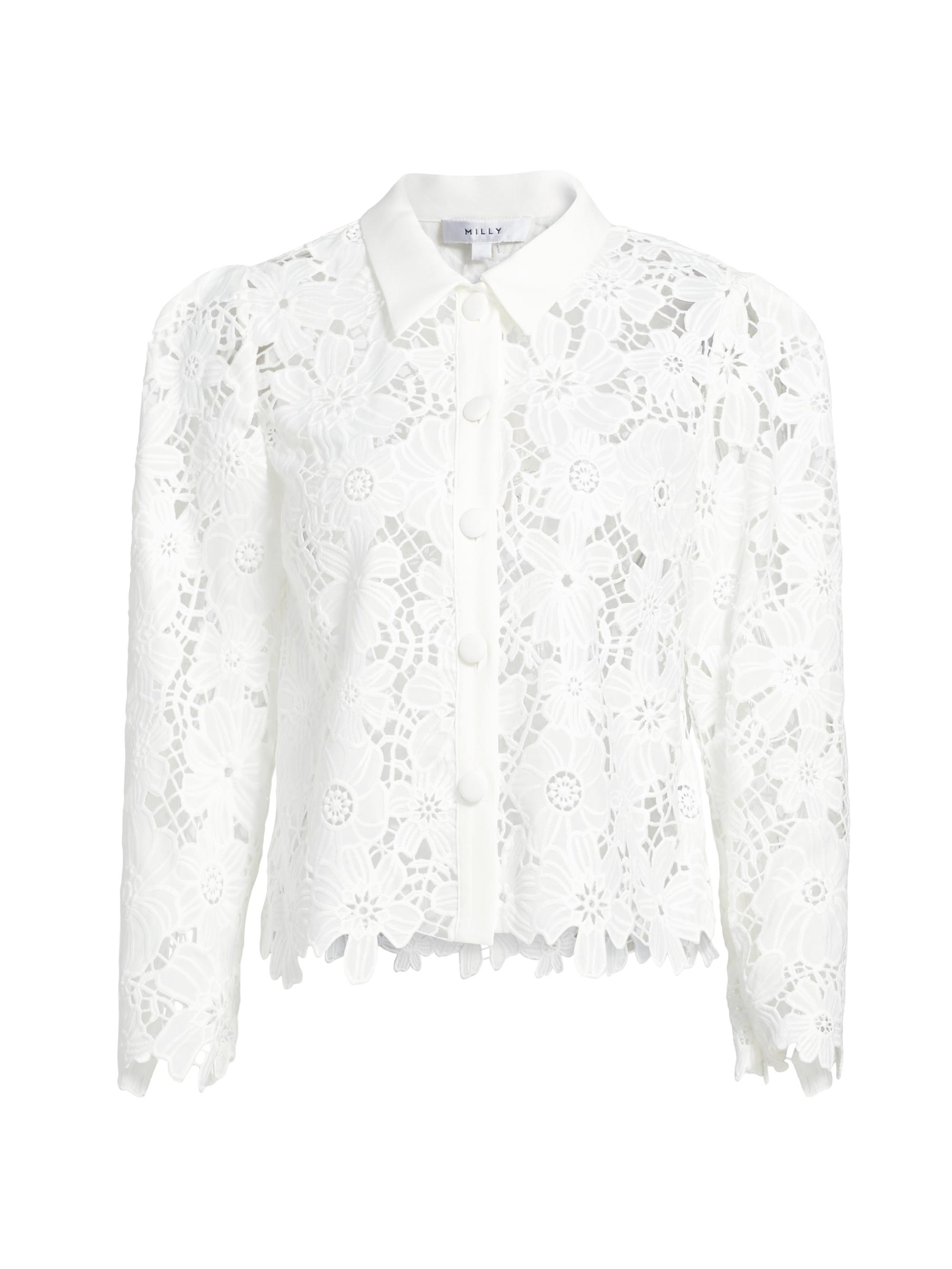 完売✴︎TOUJOURS Lace G ilet Generation Love Kairi Lace Wrap-Style Top | Saks Fifth Avenue