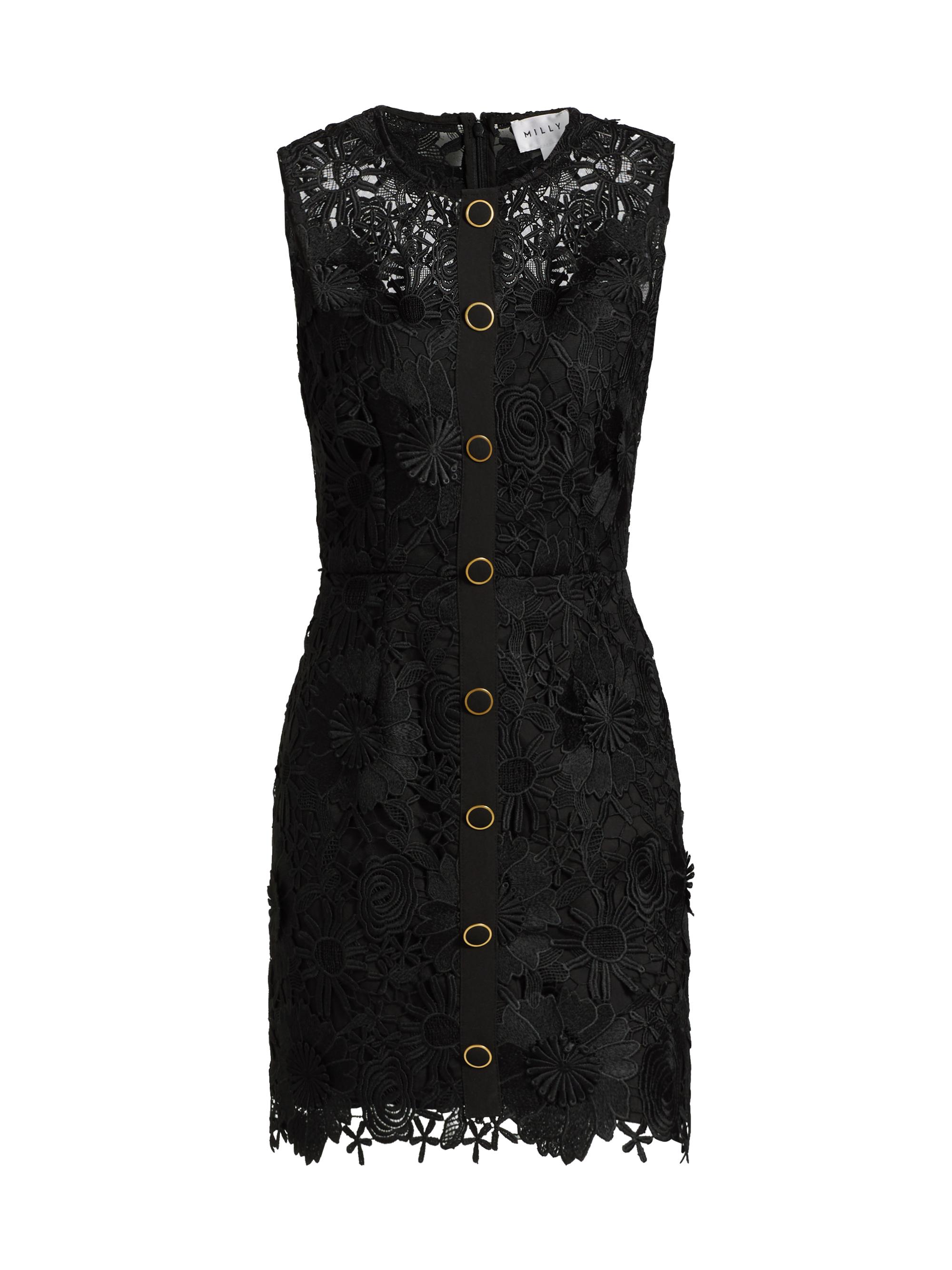 Milly Judy Lace Sleeveless Minidress | Saks Fifth Avenue