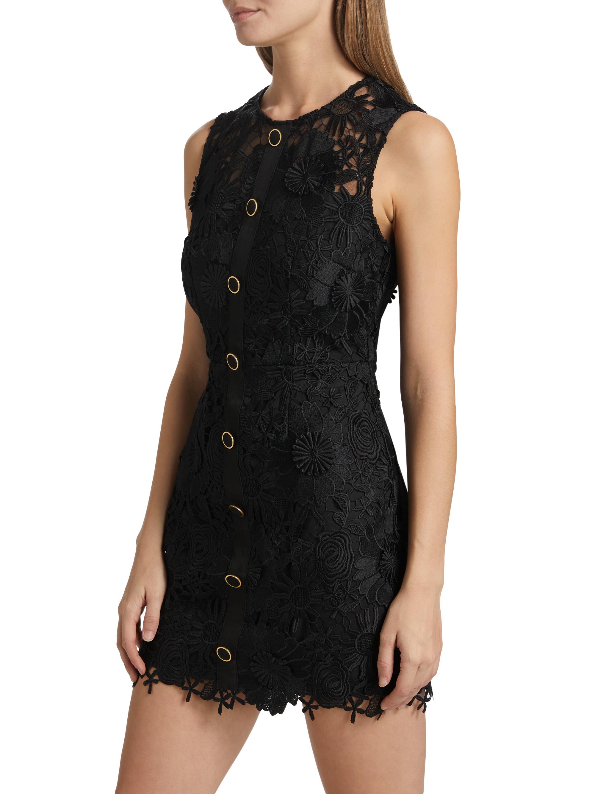 Milly Judy Lace Sleeveless Minidress | Saks Fifth Avenue