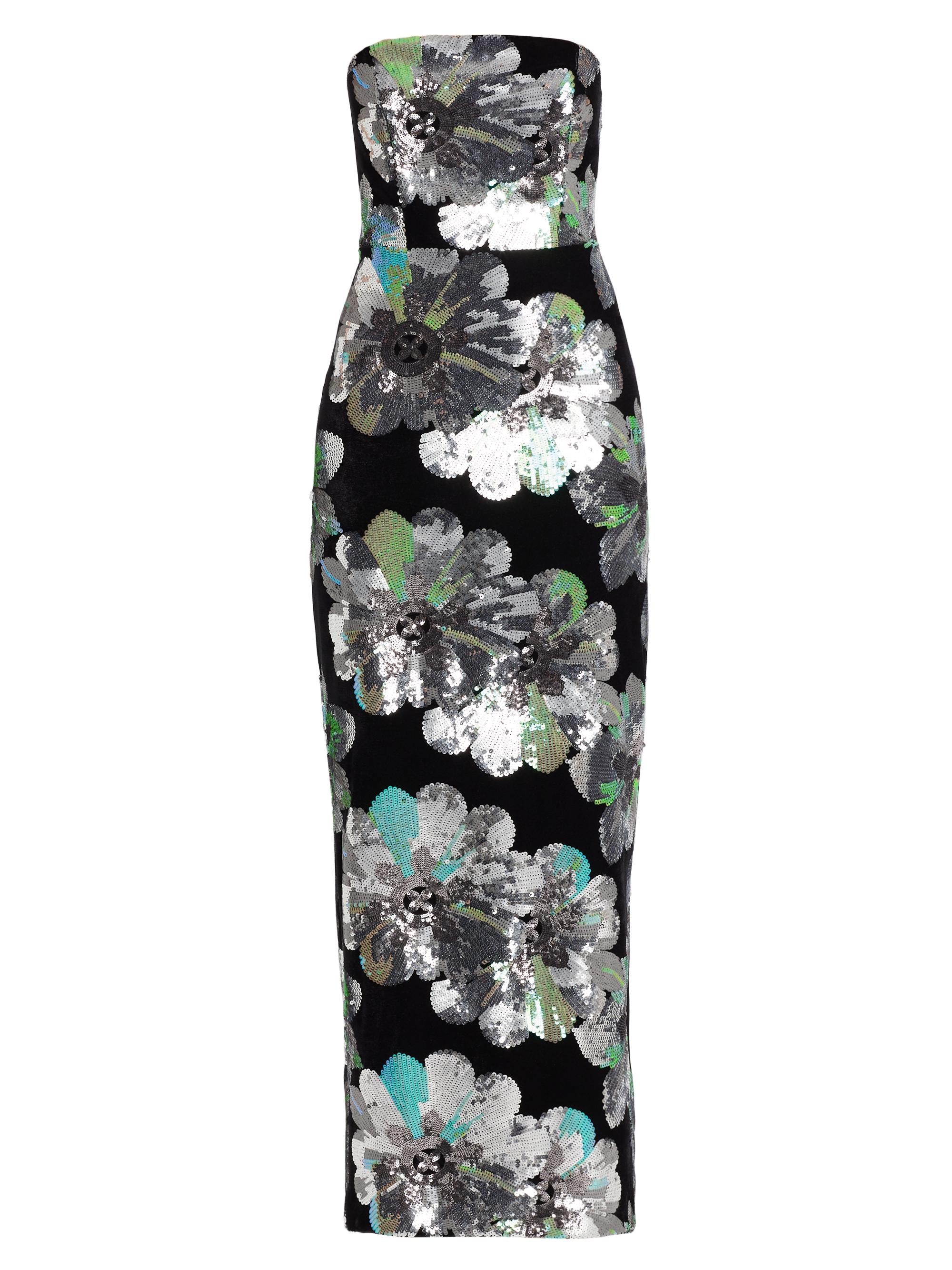 Pleats Please Issey Miyake Frosty Forest Printed Midi-Dress