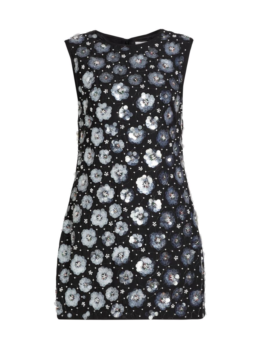即発! サイズ4 Milly Day Shift Mini Dress Milly Ivette Floral Sequined Shift Minidress | Saks Fifth Avenue