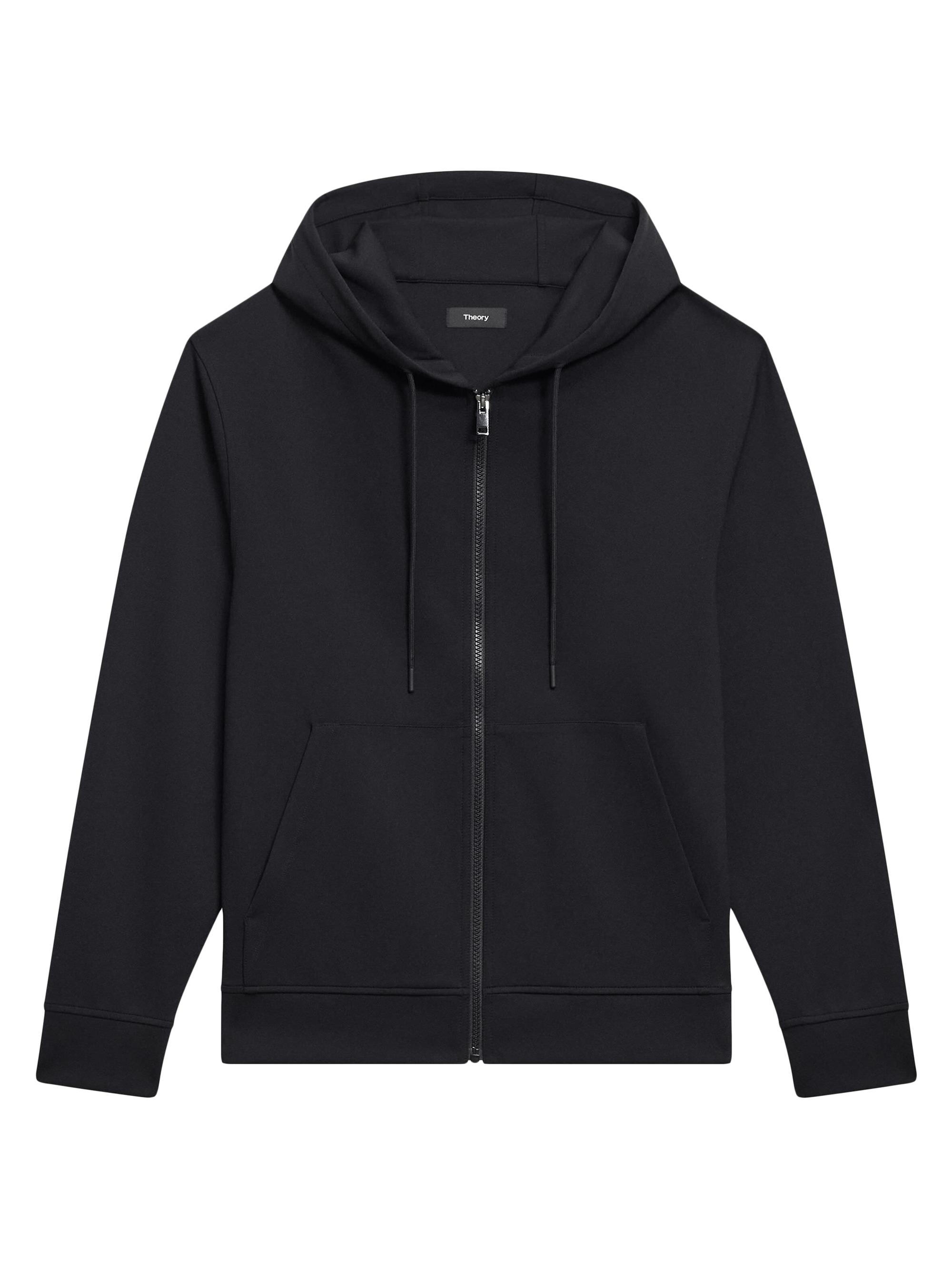 Theory Men's Scuba Zip-Up Hoodie - Black
