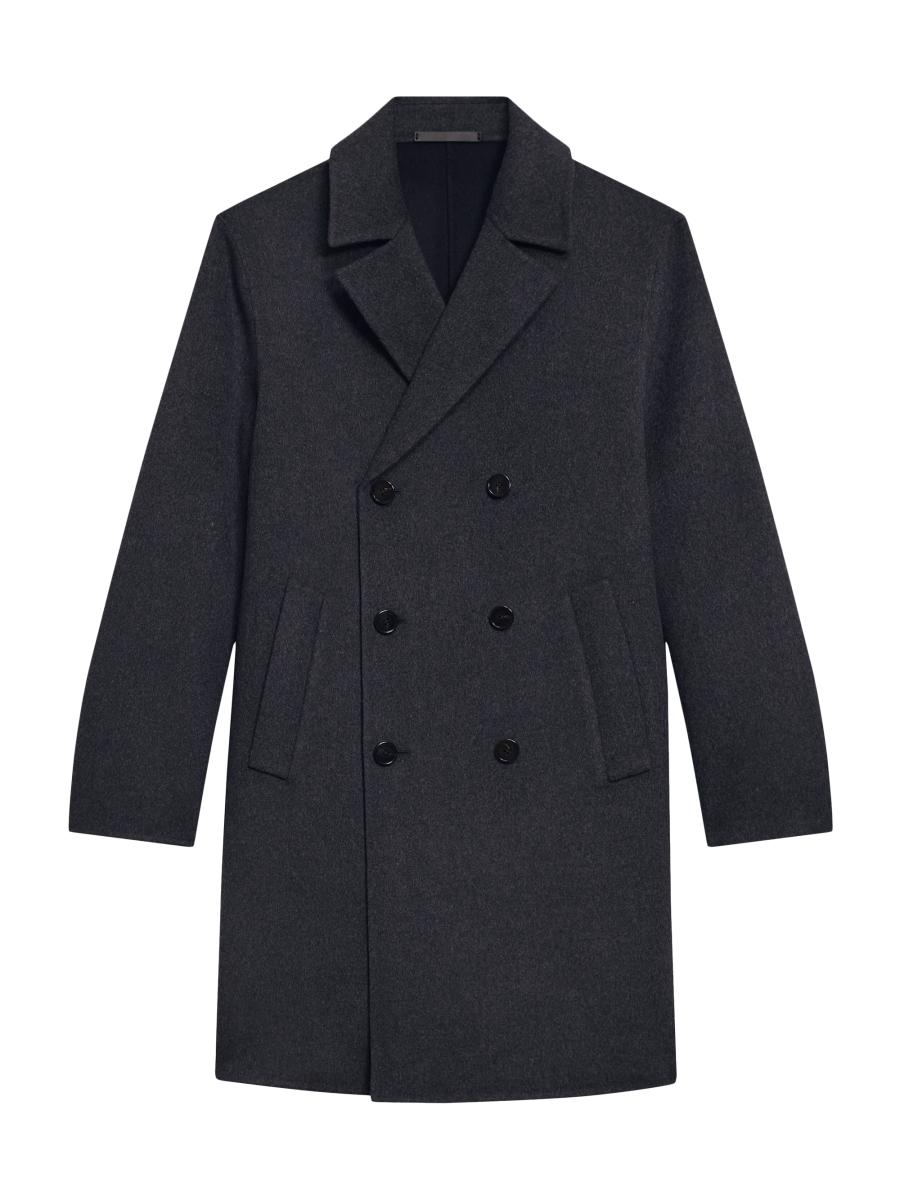 Theory Double-Breasted Wool-Cashmere Coat | Saks Fifth Avenue