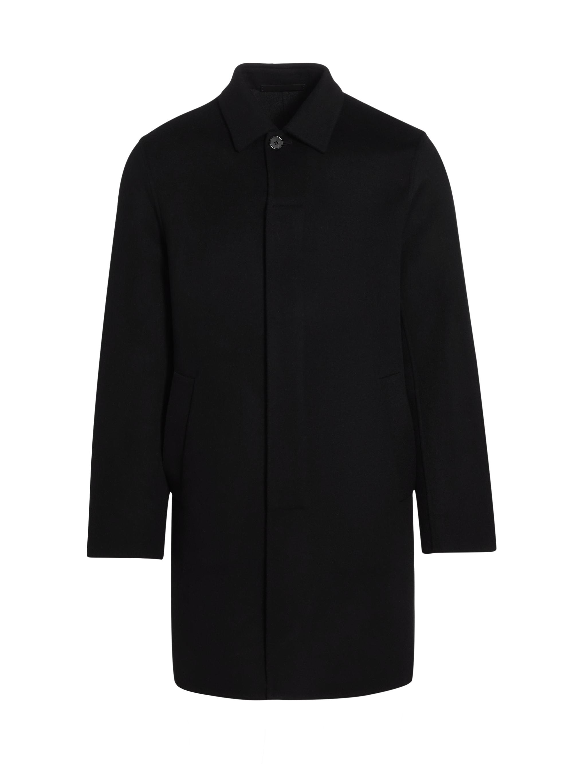 Theory Men's Double-Faced Wool-Cashmere Car Coat - Hickory Melange