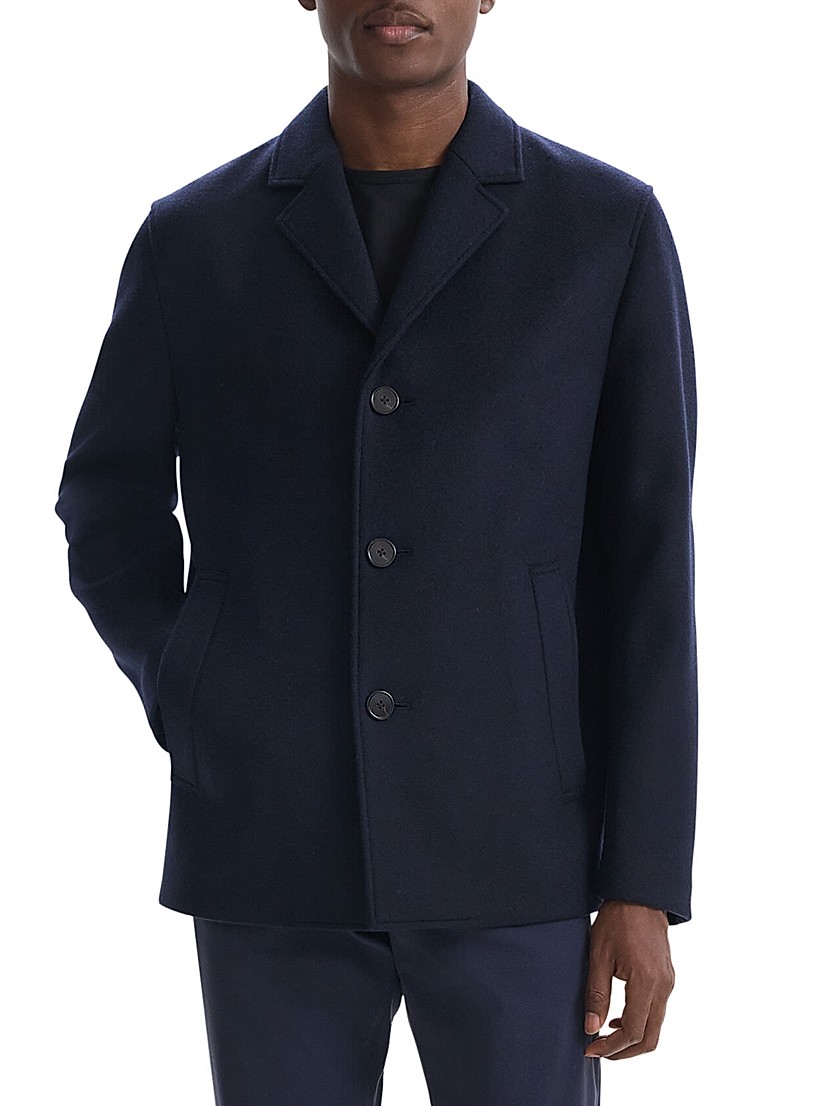 Shop Theory Wool Melton Mid-Length Coat | Saks Fifth Avenue Shop Theory Wool Melton Mid-Length Coat | Saks Fifth Avenue