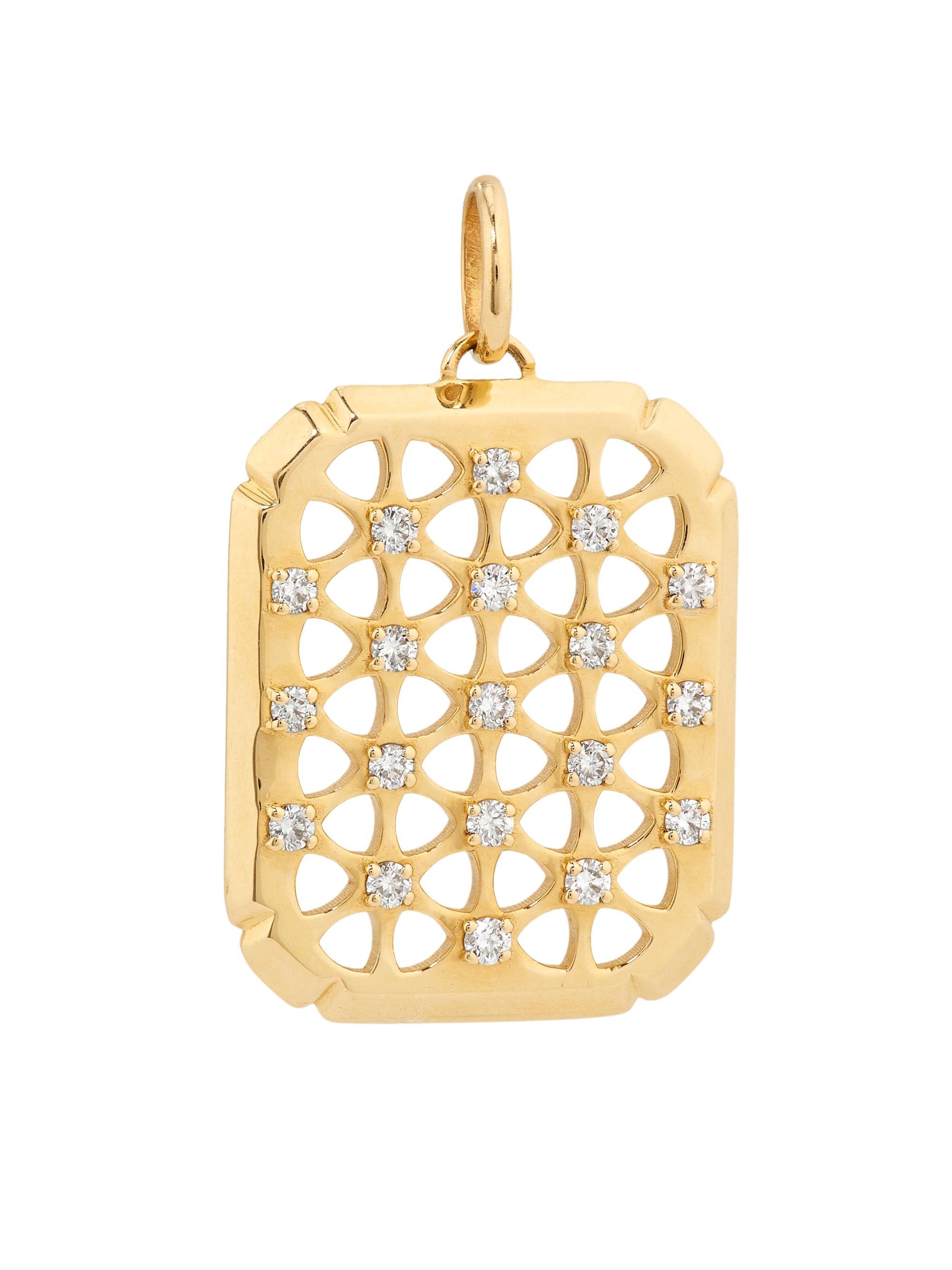 ParkFord Women's Palace Gate 14K Yellow Gold & 0.38 TCW Diamond Charm - Gold