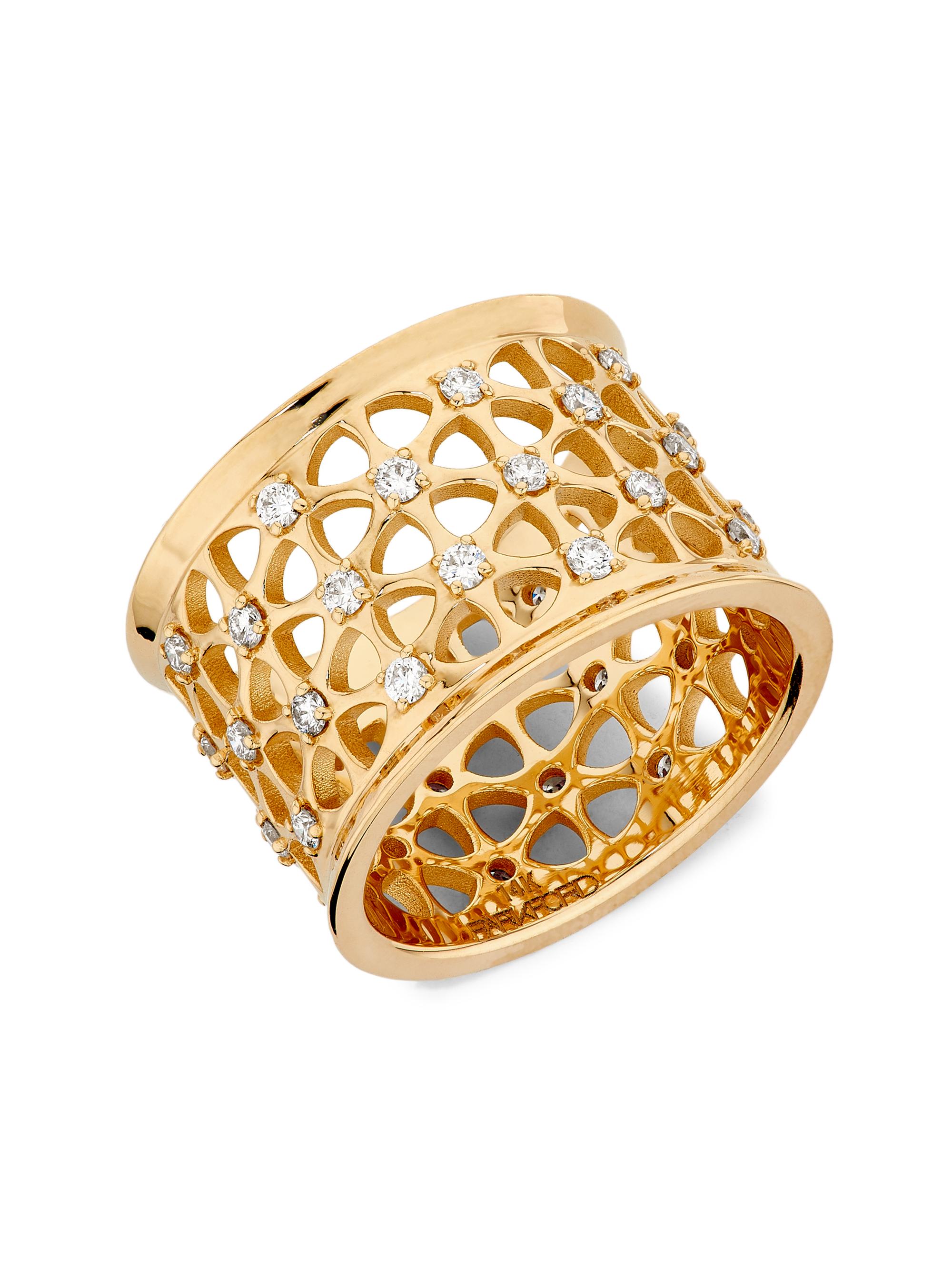 ParkFord Women's Palace Gate 14K Yellow Gold & 0.0 TCW Diamond Ring - Gold