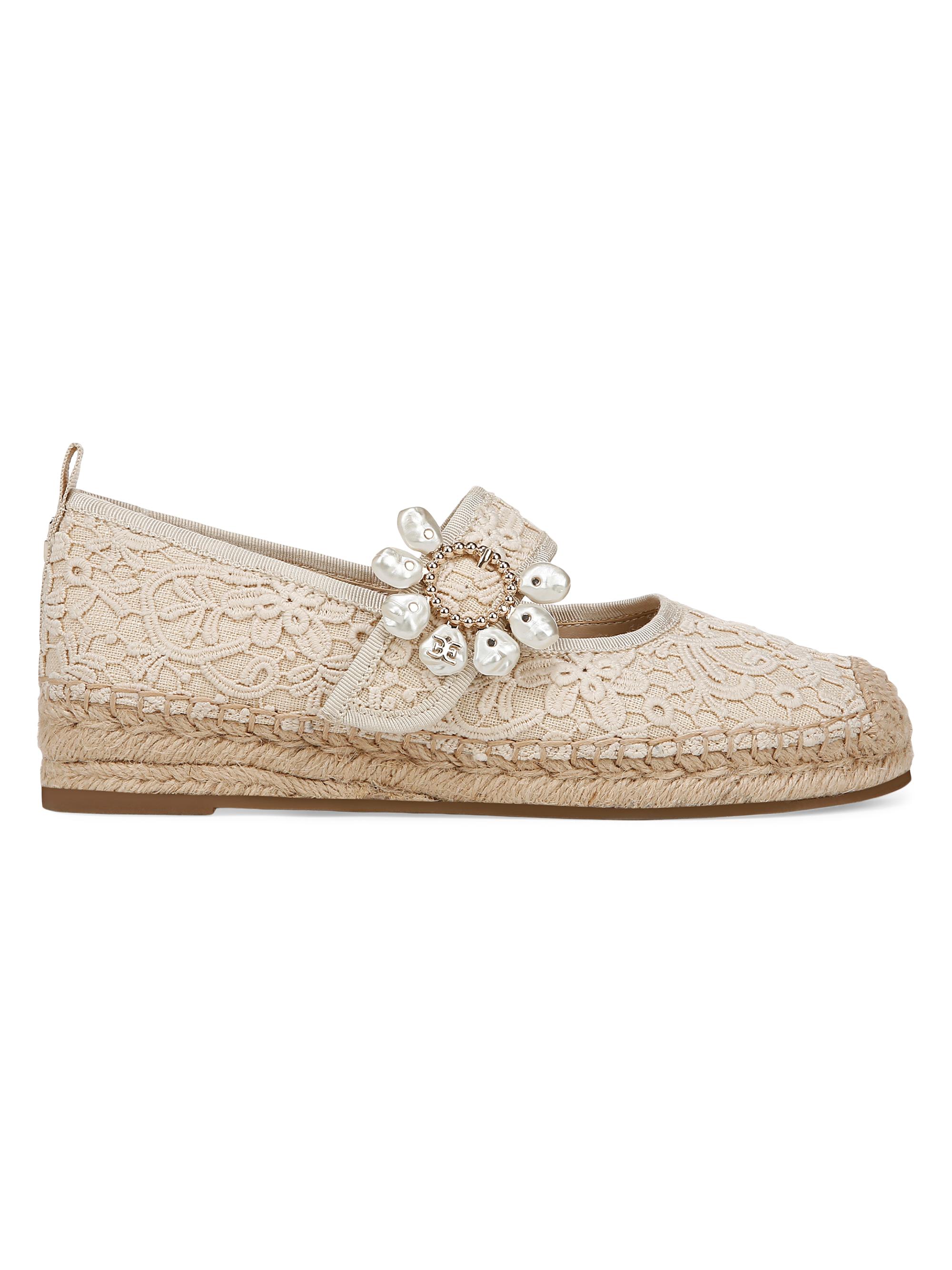 Sam Edelman Women's Maddy Orchid Embellished Espadrilles -  Natural