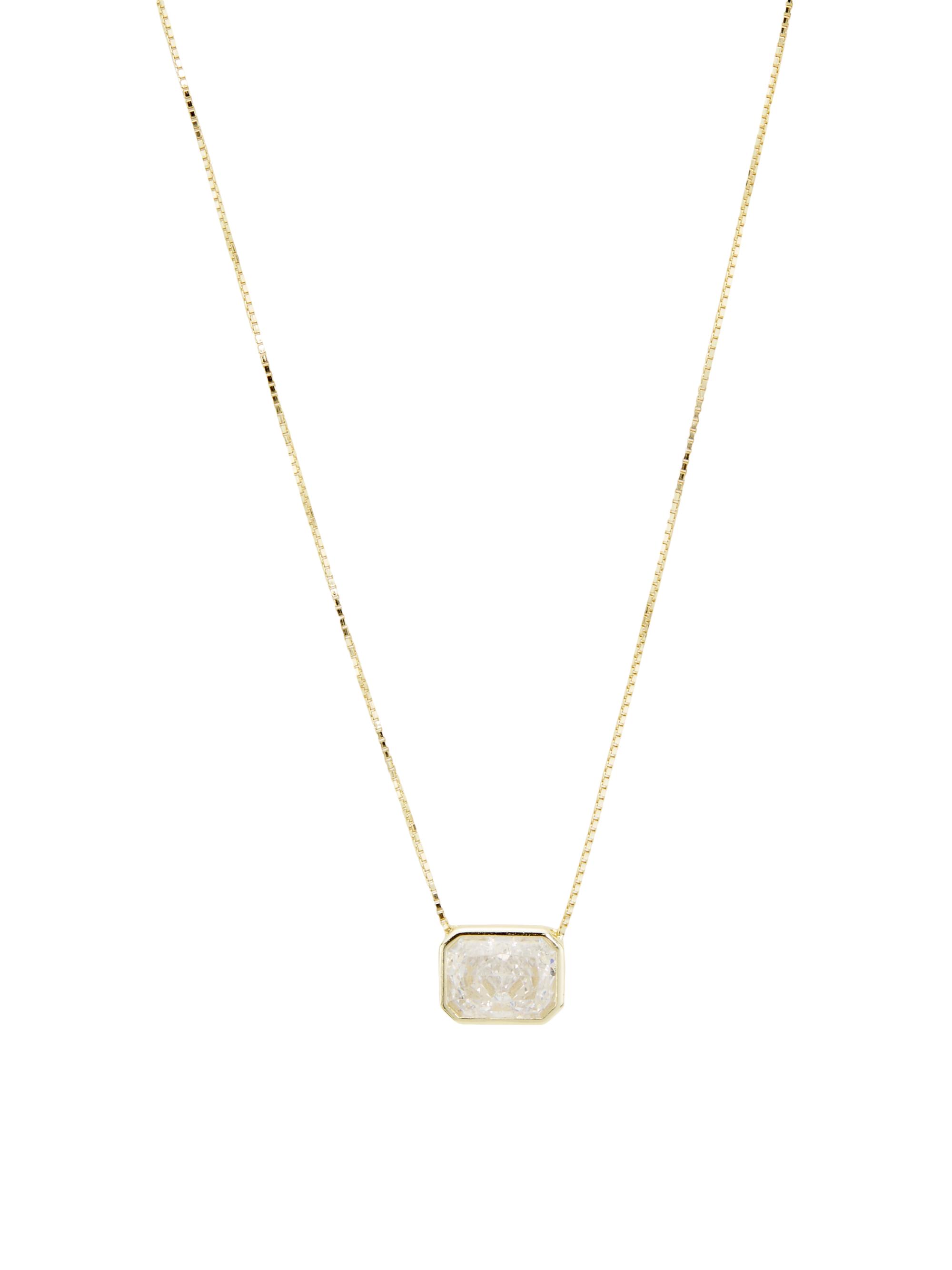 Shashi 14K-Gold-Plated Cubic Zirconia Pendant Necklace Saks