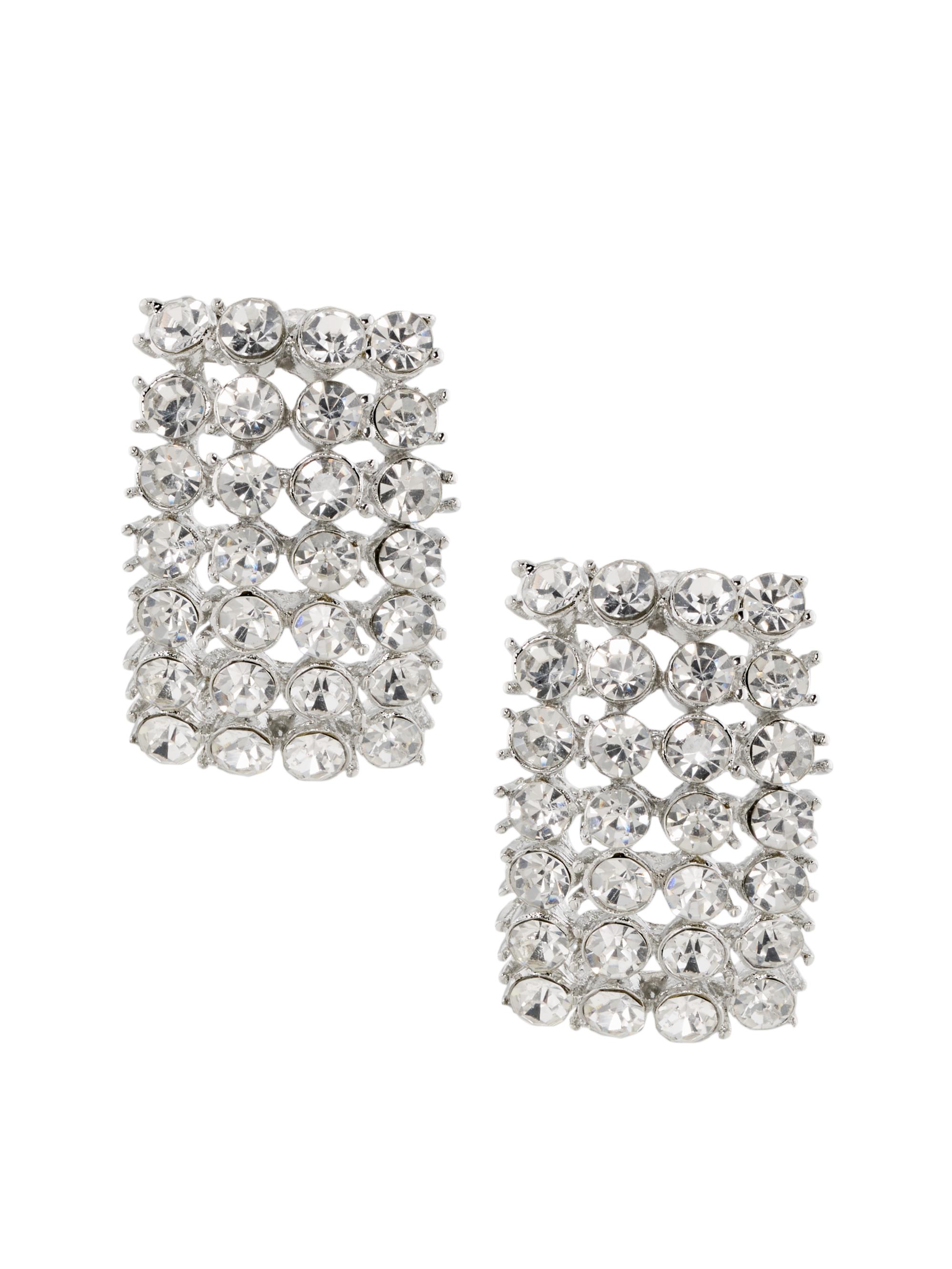 Shashi Women's Tash Sterling Silver & Cubic Zirconia Stud Earrings - Silver