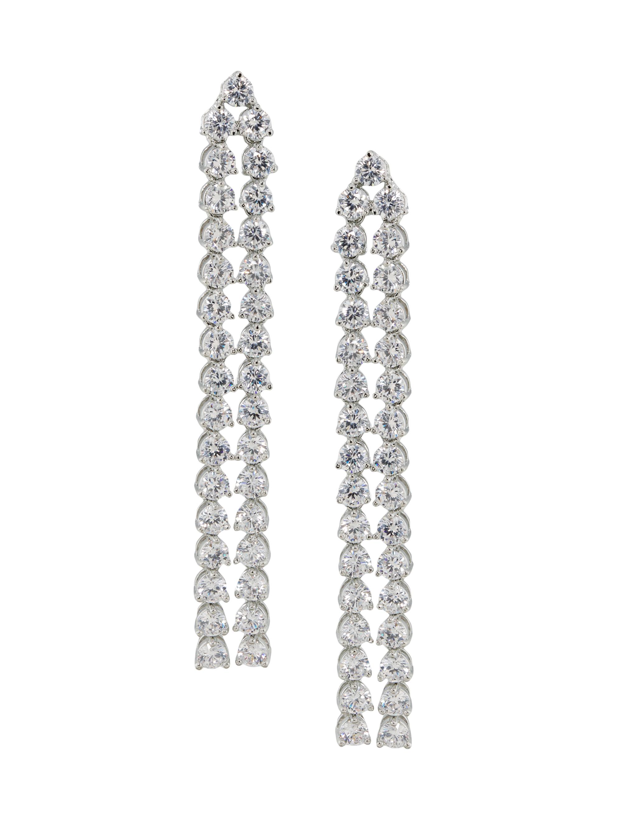 Shashi Women's Sophie Sterling Silver & Cubic Zirconia Drop Earrings - Silver