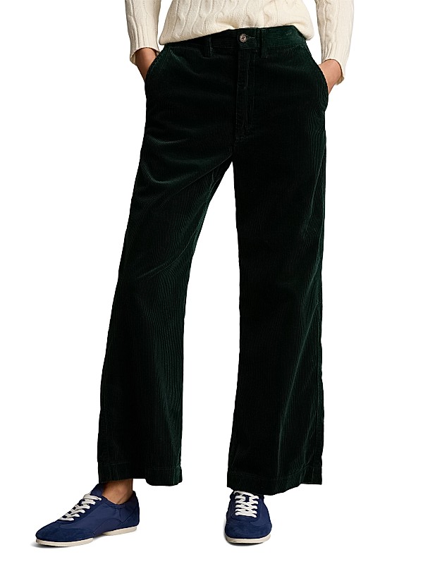 Shop Polo Ralph Lauren Corduroy Wide-Leg Crop Pants | Saks Shop Polo Ralph Lauren Corduroy Wide-Leg Crop Pants | Saks