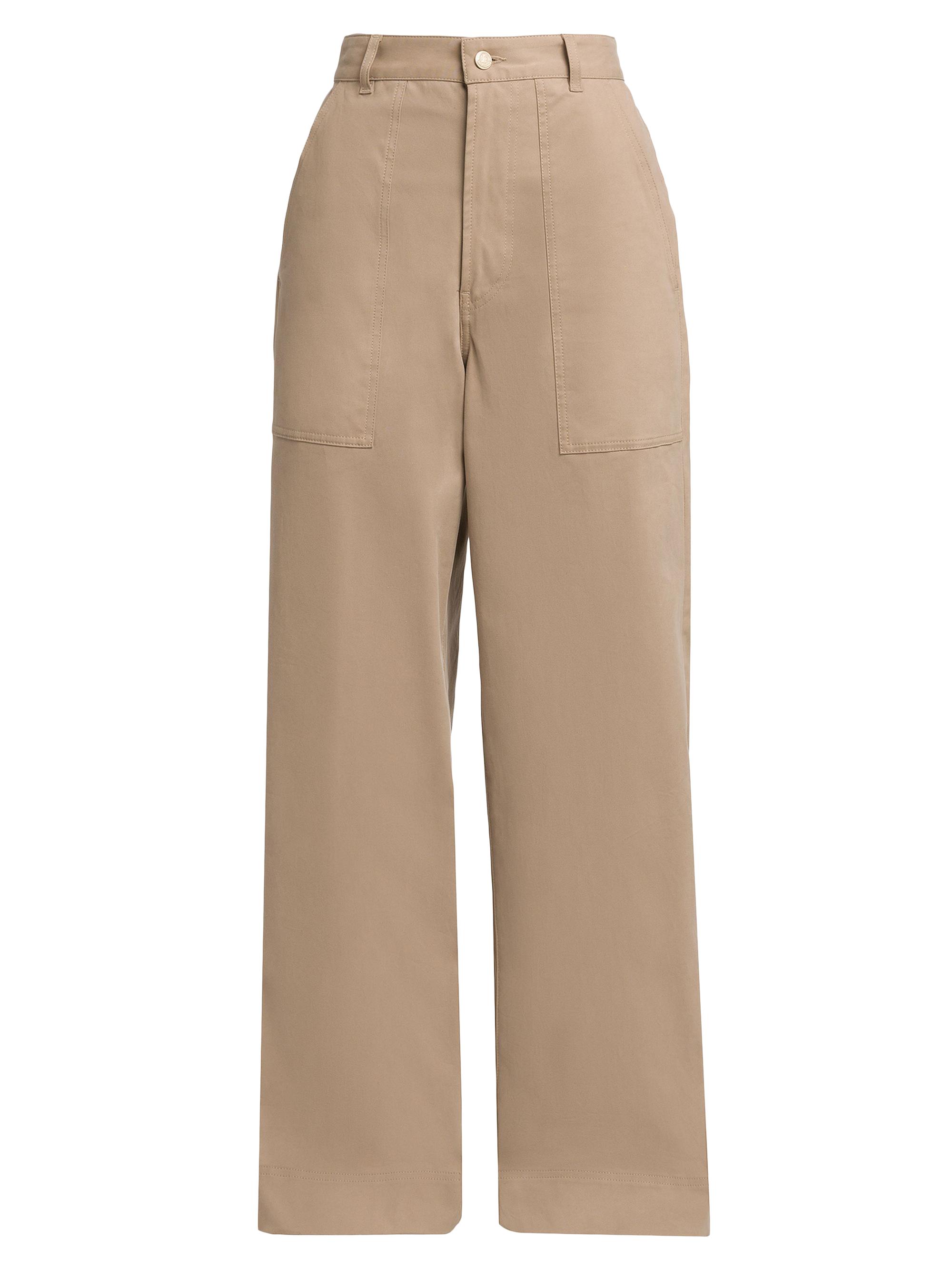 Moncler Women's Gabardine Cotton Pants - Beige