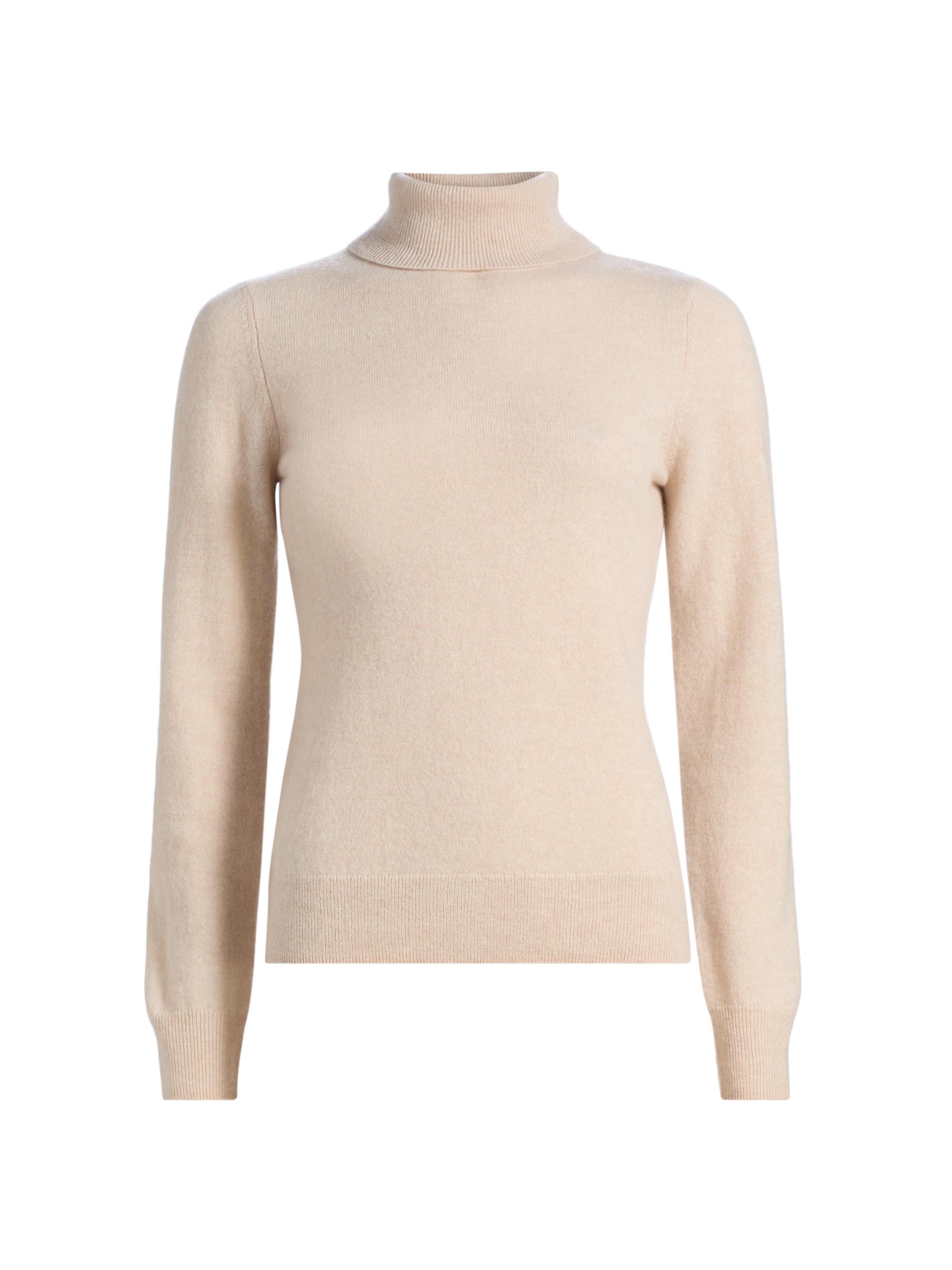 Saks Fifth Avenue Women's Cashmere Turtleneck Sweater - Creamy Heather
