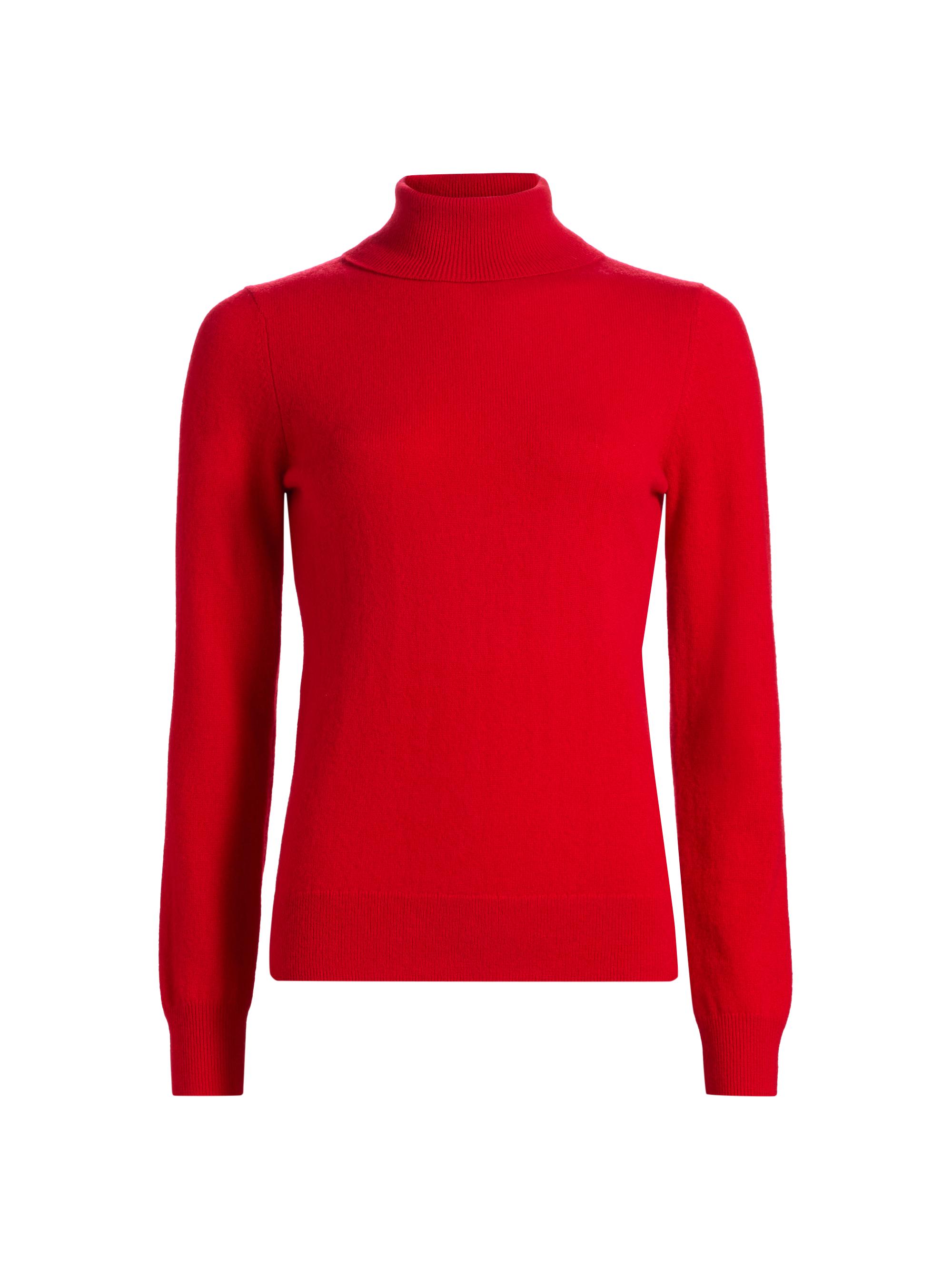 Saks Fifth Avenue Women's Cashmere Turtleneck Sweater - True Red