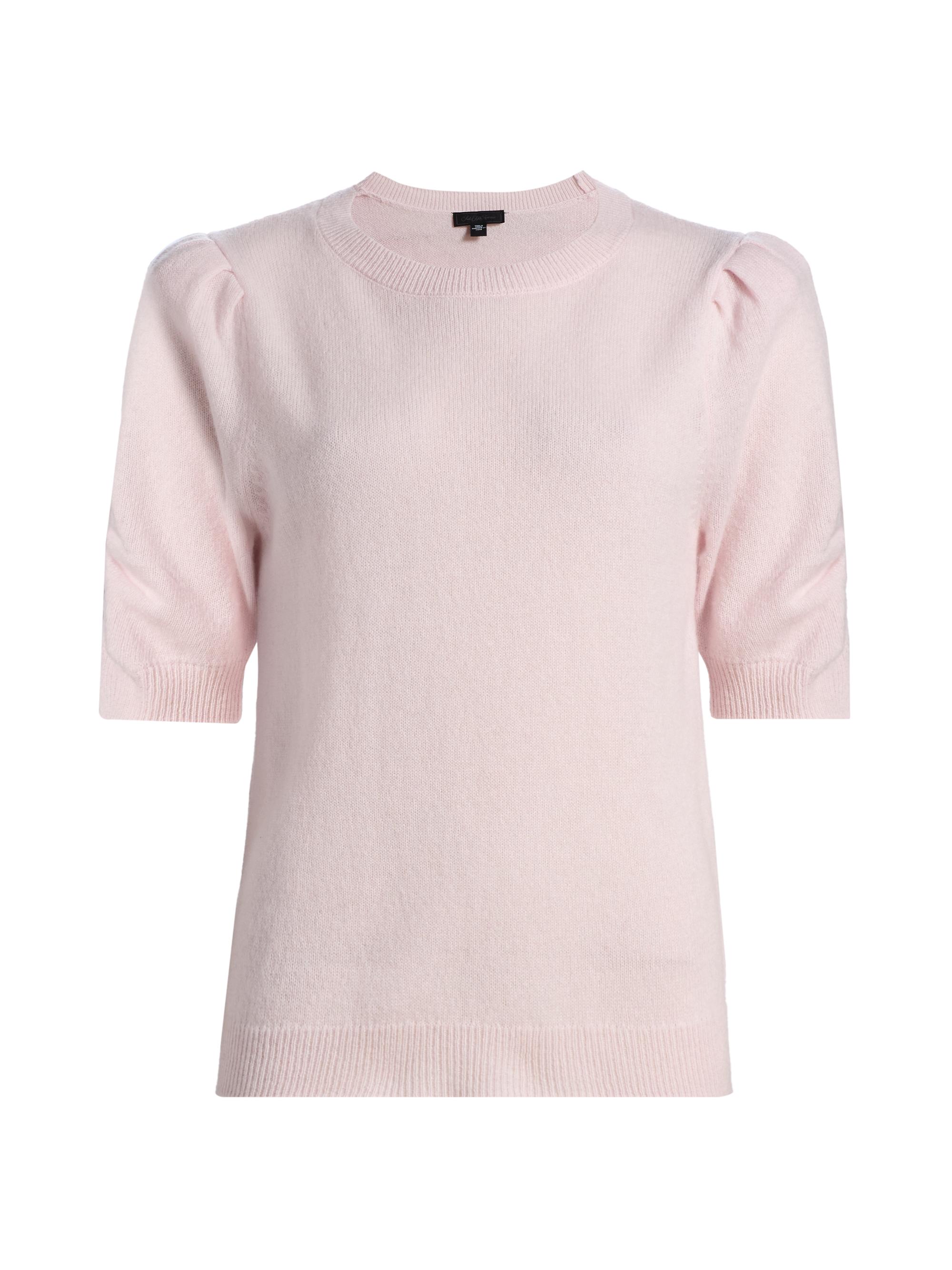 Saks Fifth Avenue Women's Pleated Cashmere Sweater - Pink Fresia
