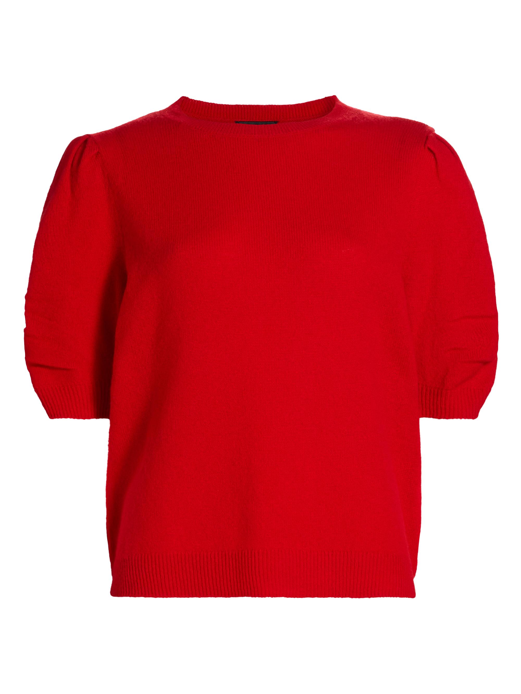 Saks Fifth Avenue Women's Pleated Cashmere Sweater - True Red