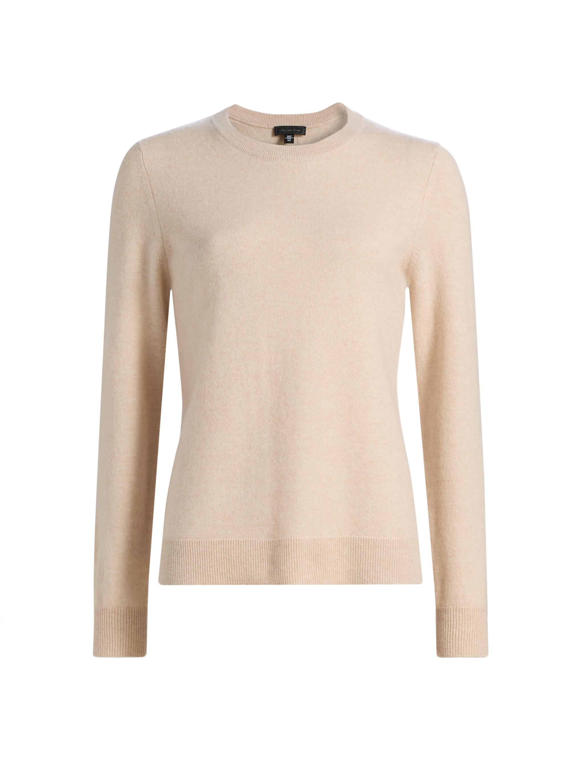 Saks Fifth Avenue Women's Cashmere Crewneck Sweater - Creamy Heather