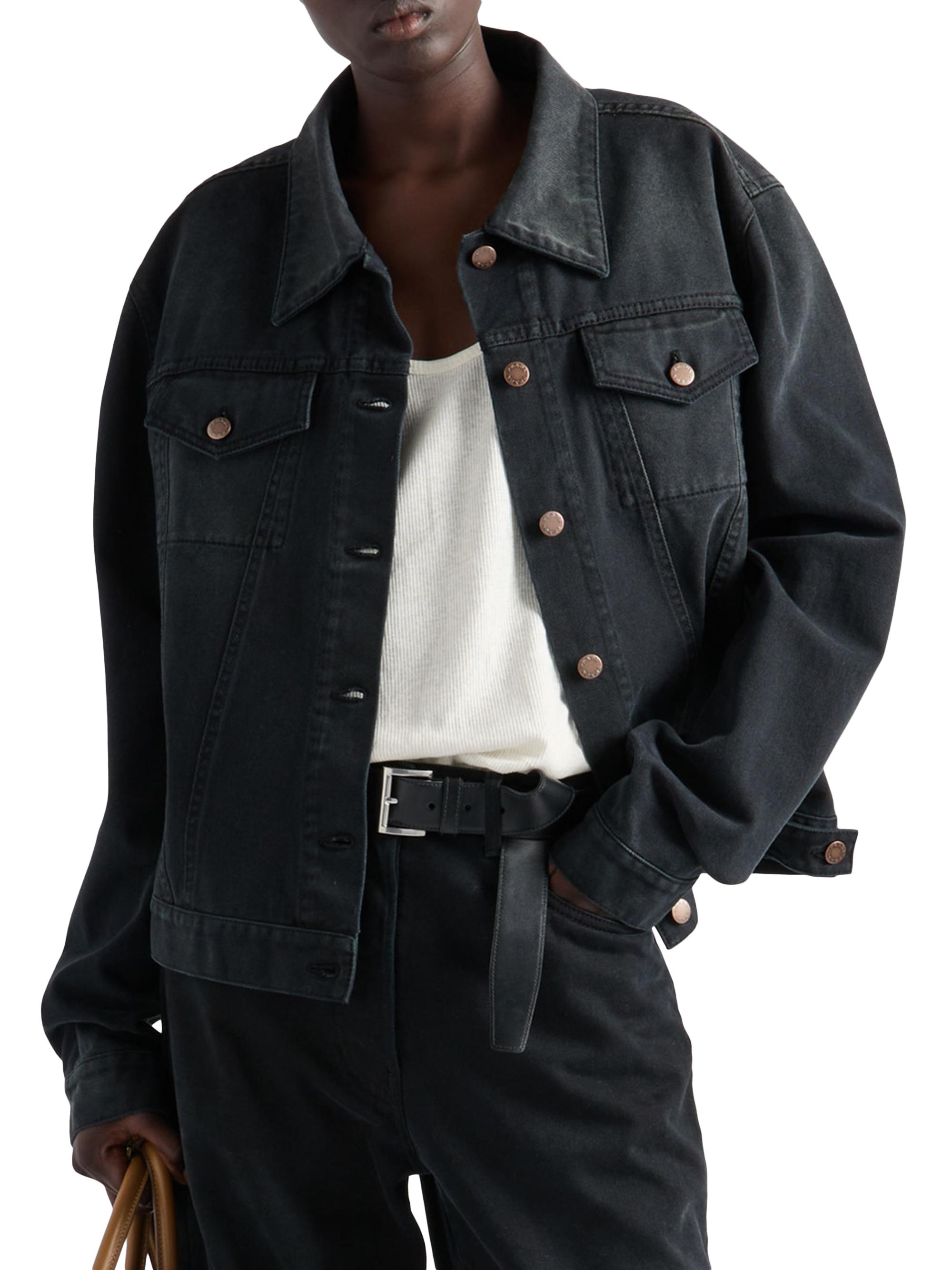 Prada | Black | Women's Denim Blouson Jacket - Black_ | #Q94656