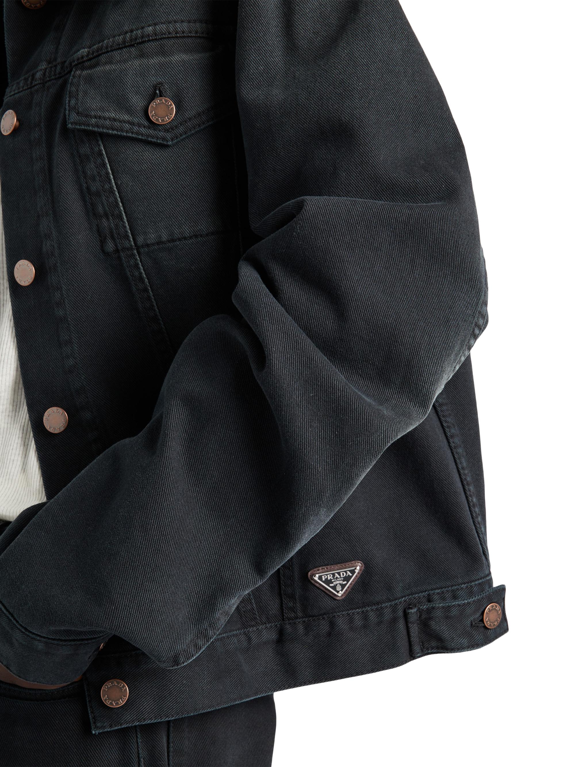 Prada | Black | Women's Denim Blouson Jacket - Black_ | #Q94656