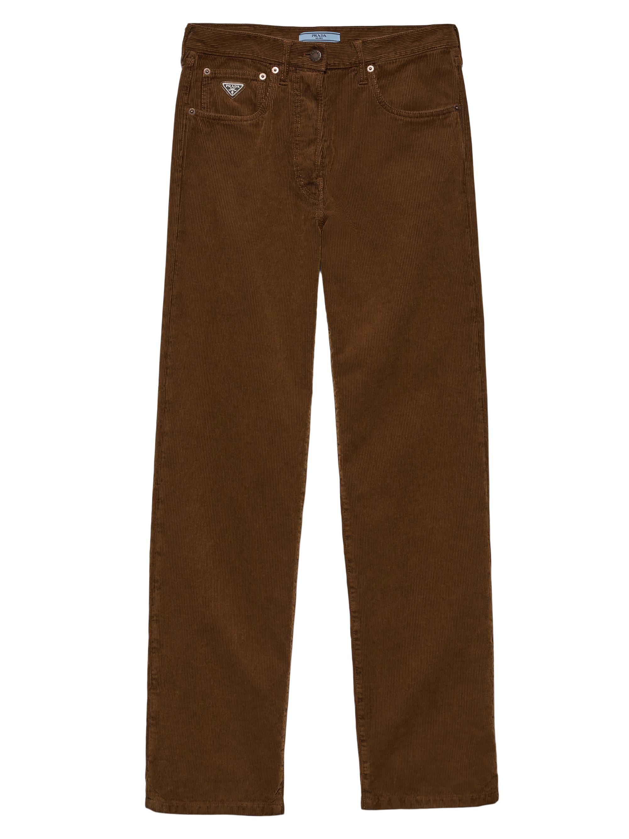 Prada Technical Wool Pants with Printed Belt | Saks Fifth Avenue