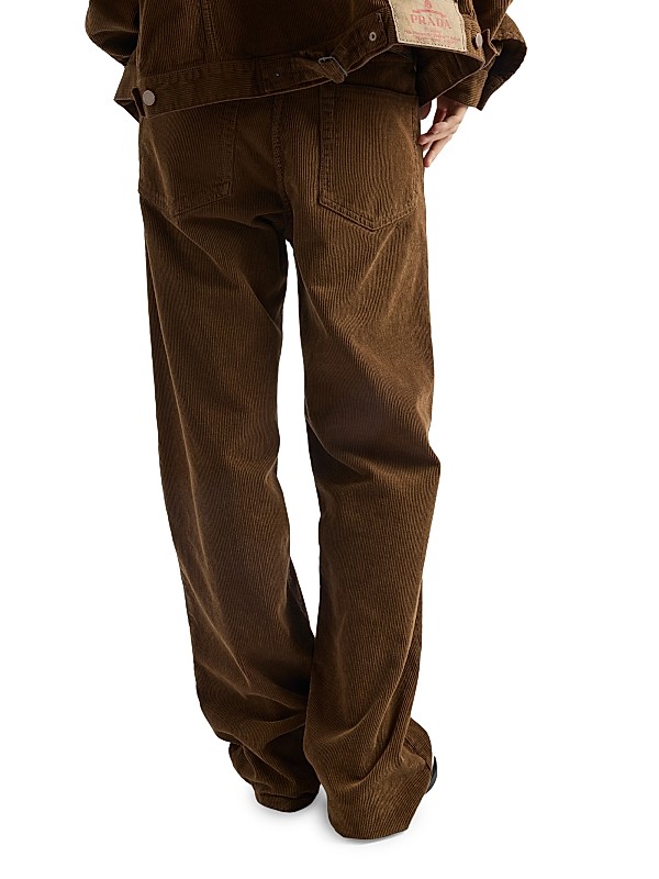 Shop Prada Wide Legged Corduroy Pants | Saks Fifth Avenue Shop Prada Wide Legged Corduroy Pants | Saks Fifth Avenue