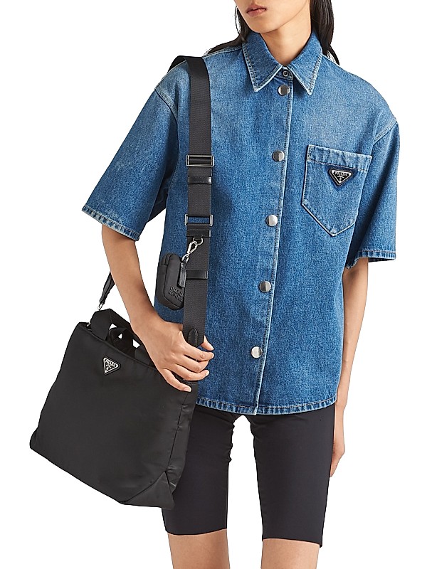 Shop Prada Denim Shirt | Saks Fifth Avenue Shop Prada Denim Shirt | Saks Fifth Avenue