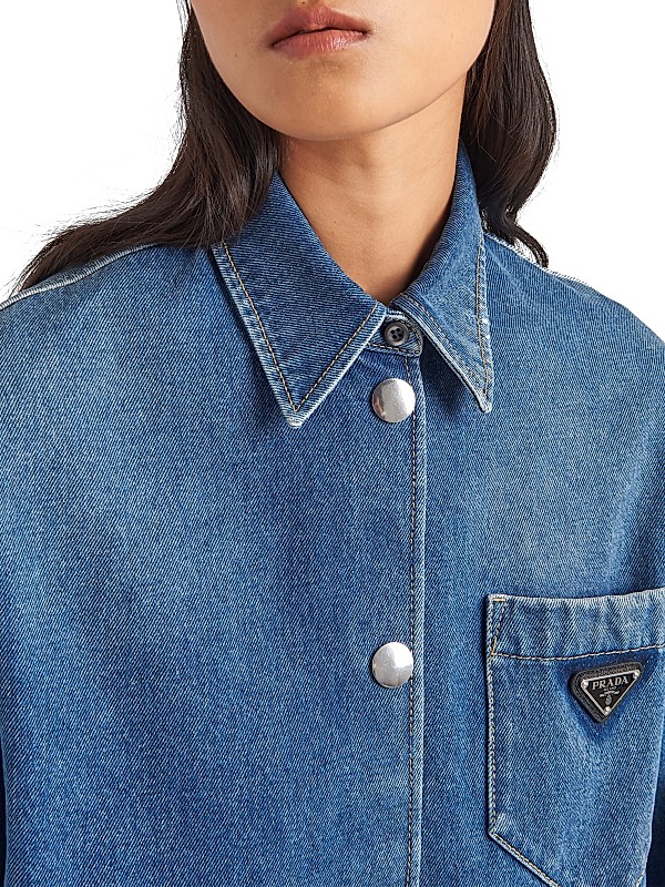 Shop Prada Denim Shirt | Saks Fifth Avenue Shop Prada Denim Shirt | Saks Fifth Avenue