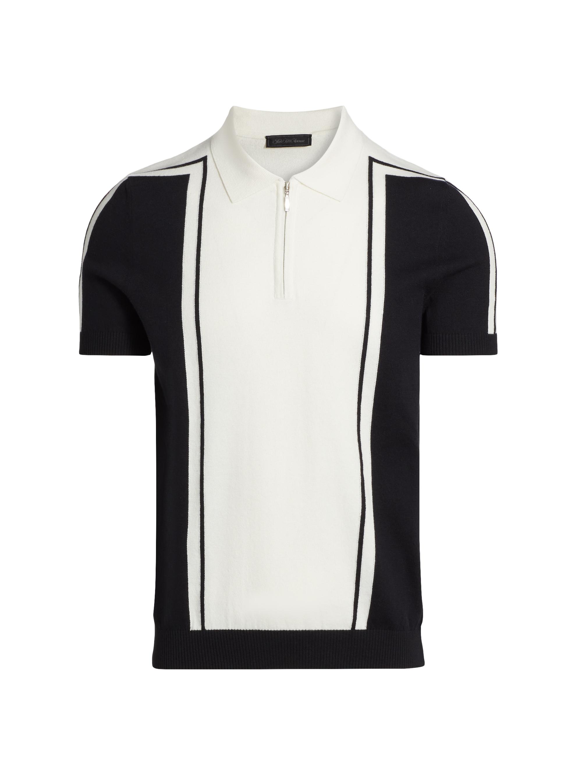 トップス leinwande Intarsia Knitted Polo Knit cotton polo shirt with intarsia in white | GUCCI® US