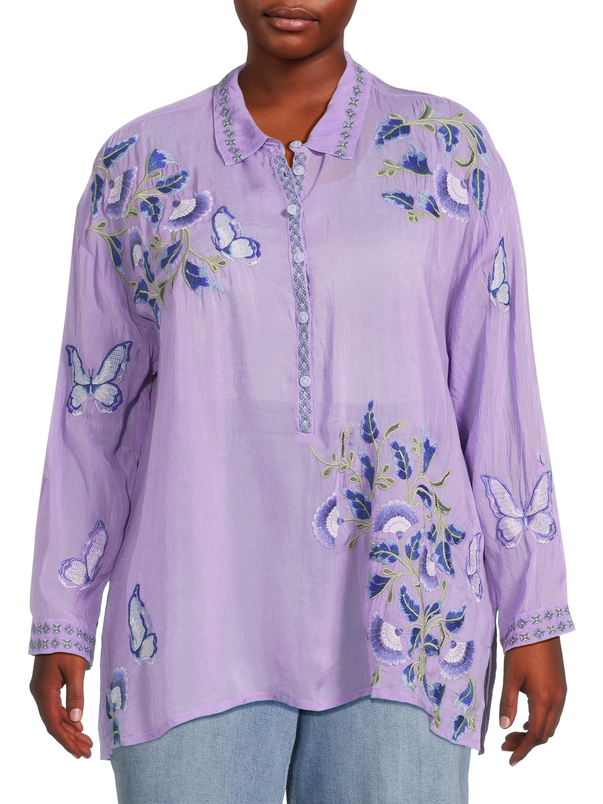 Johnny's - ゆぴ Johnny Was Gal Ruffle Tie Blouse | Saks Fifth Avenue