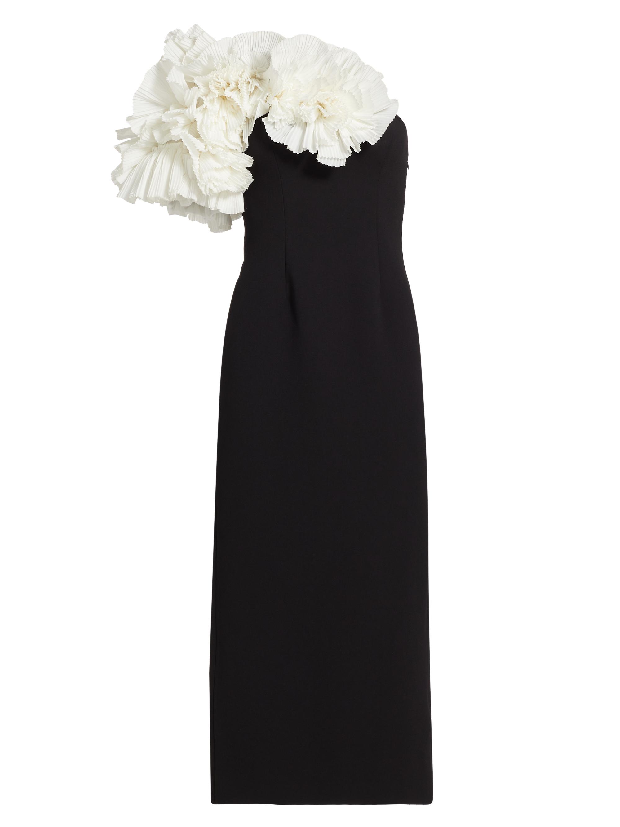 acler hampstead midi dress Acler Hampstead Ruffle One-Shoulder Midi-Dress