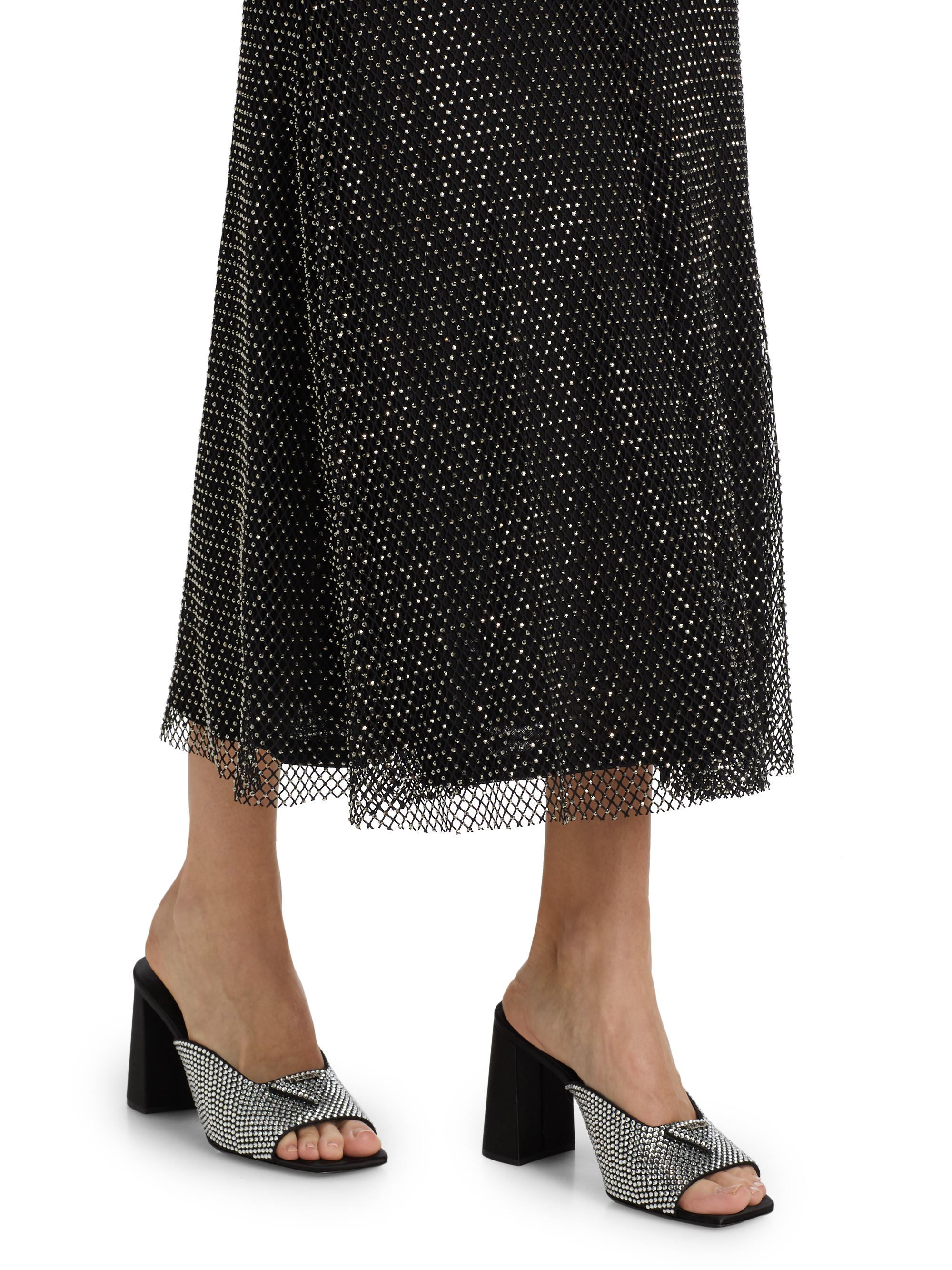 Self-Portrait Hotfix Fishnet Midi-Dress | Saks Fifth Avenue