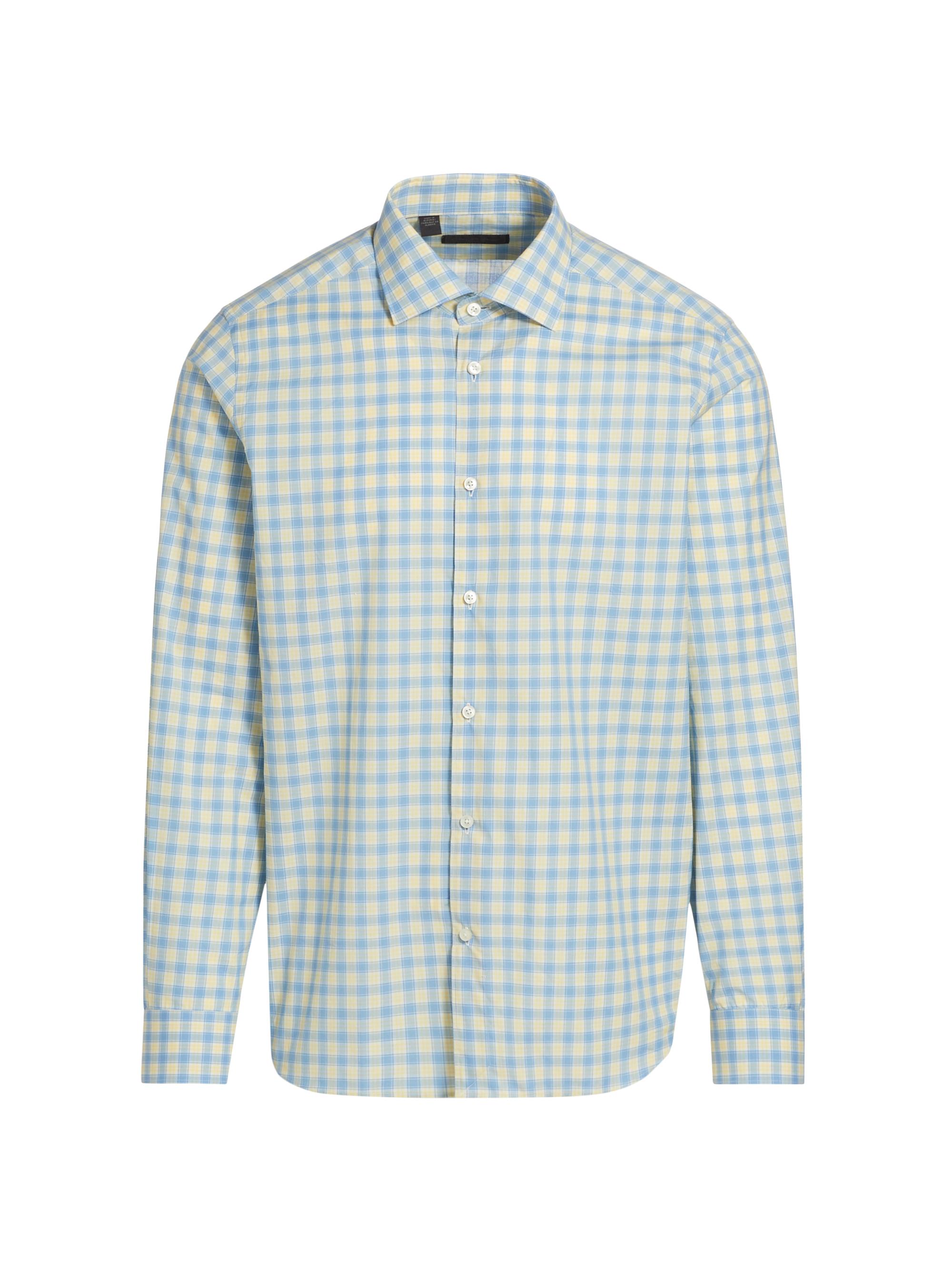 Saks Fifth Avenue Men's COLLECTION Checked Cotton Button-Front Shirt - Yellow